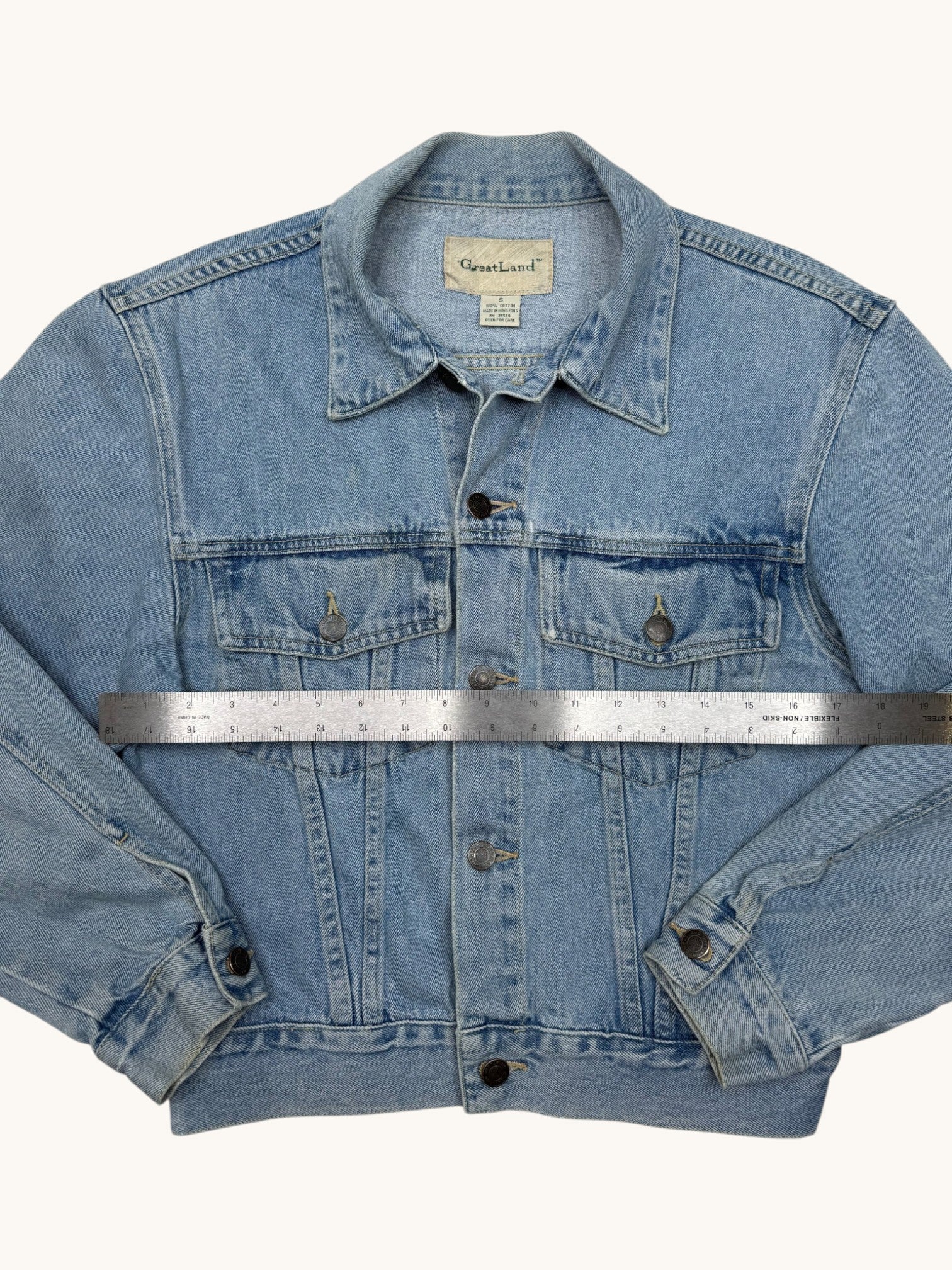 90s Great Land Blue Denim Jacket - S