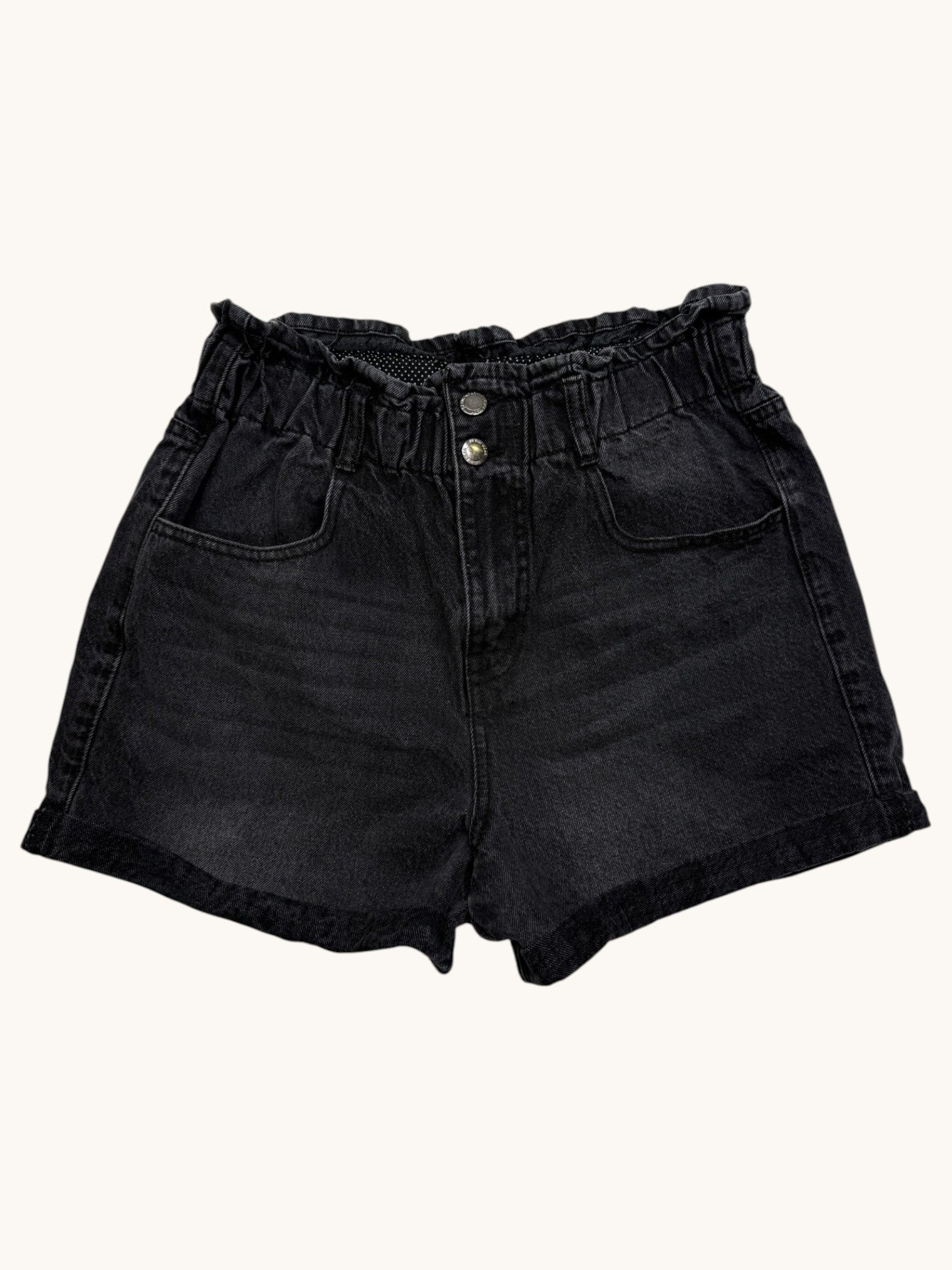 Elite Jeans Black Denim Shorts - M