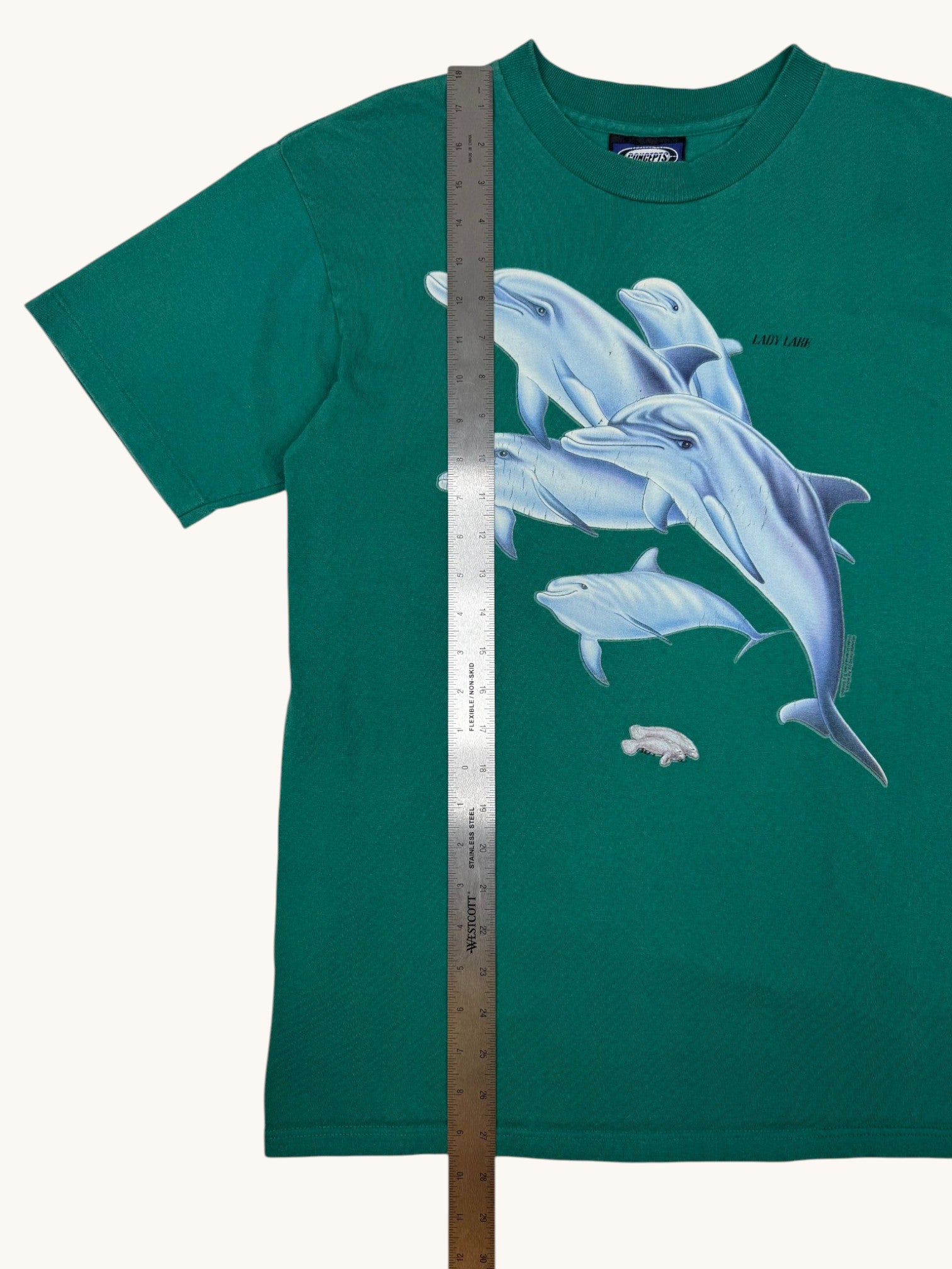 90s Concepts Sports Green Dolphin Tee - M