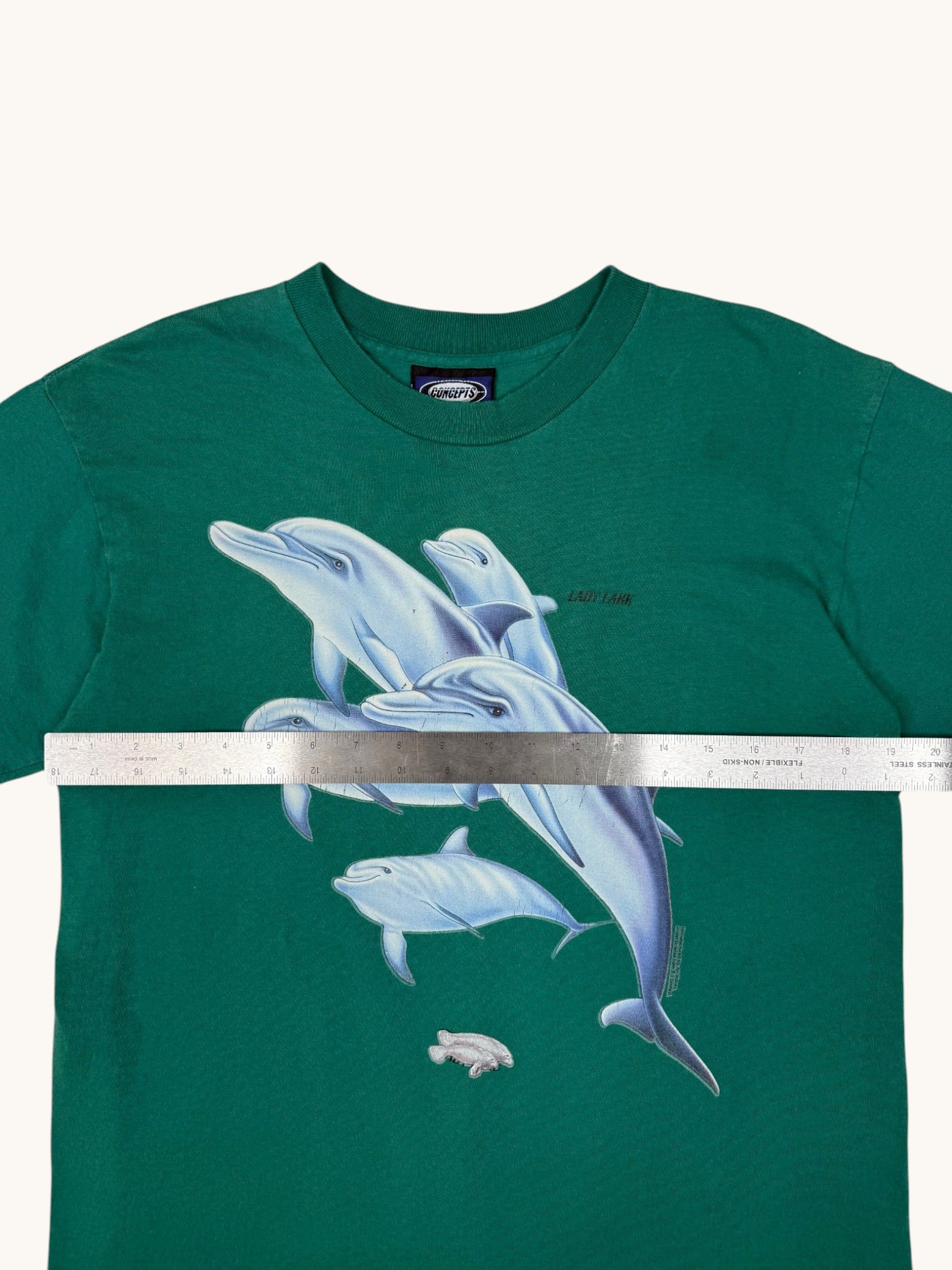 90s Concepts Sports Green Dolphin Tee - M