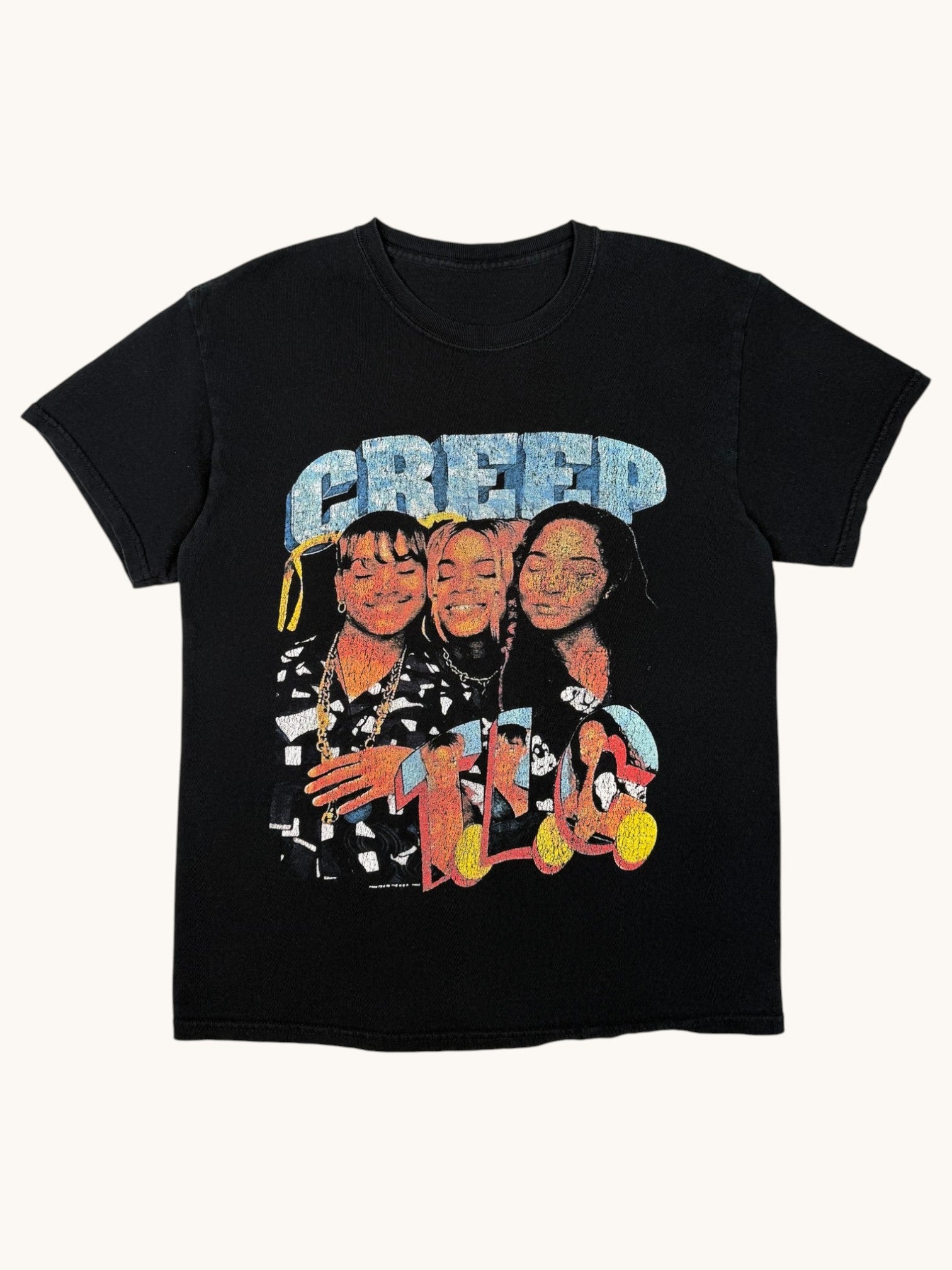 90s Black TLC CREEP Graphic Tee