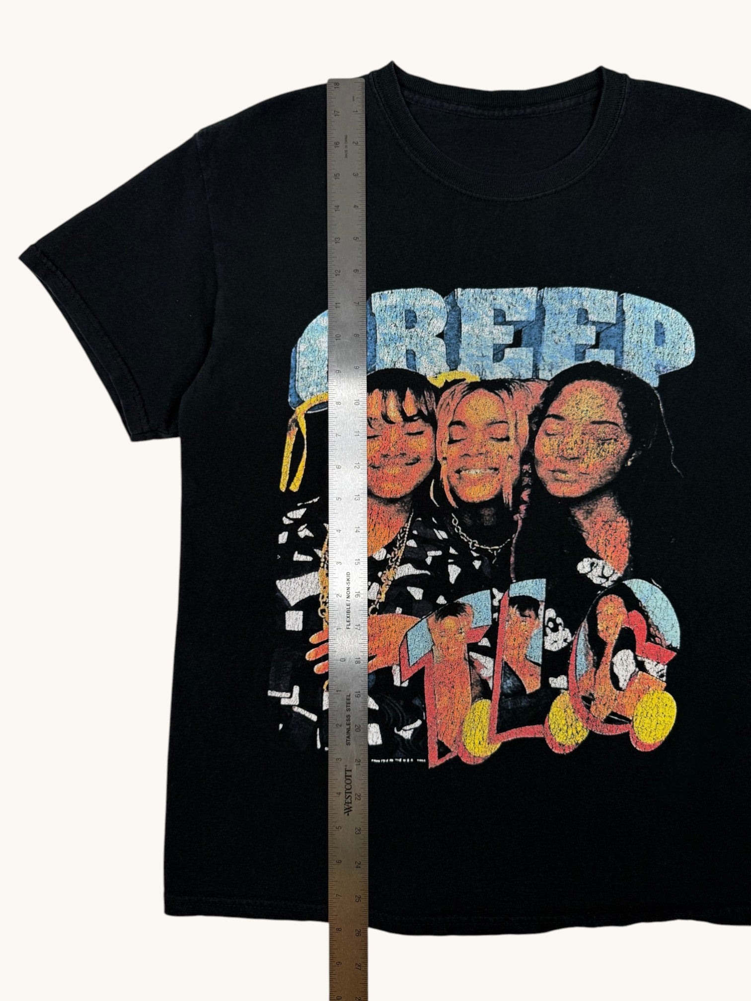 90s Black TLC CREEP Graphic Tee