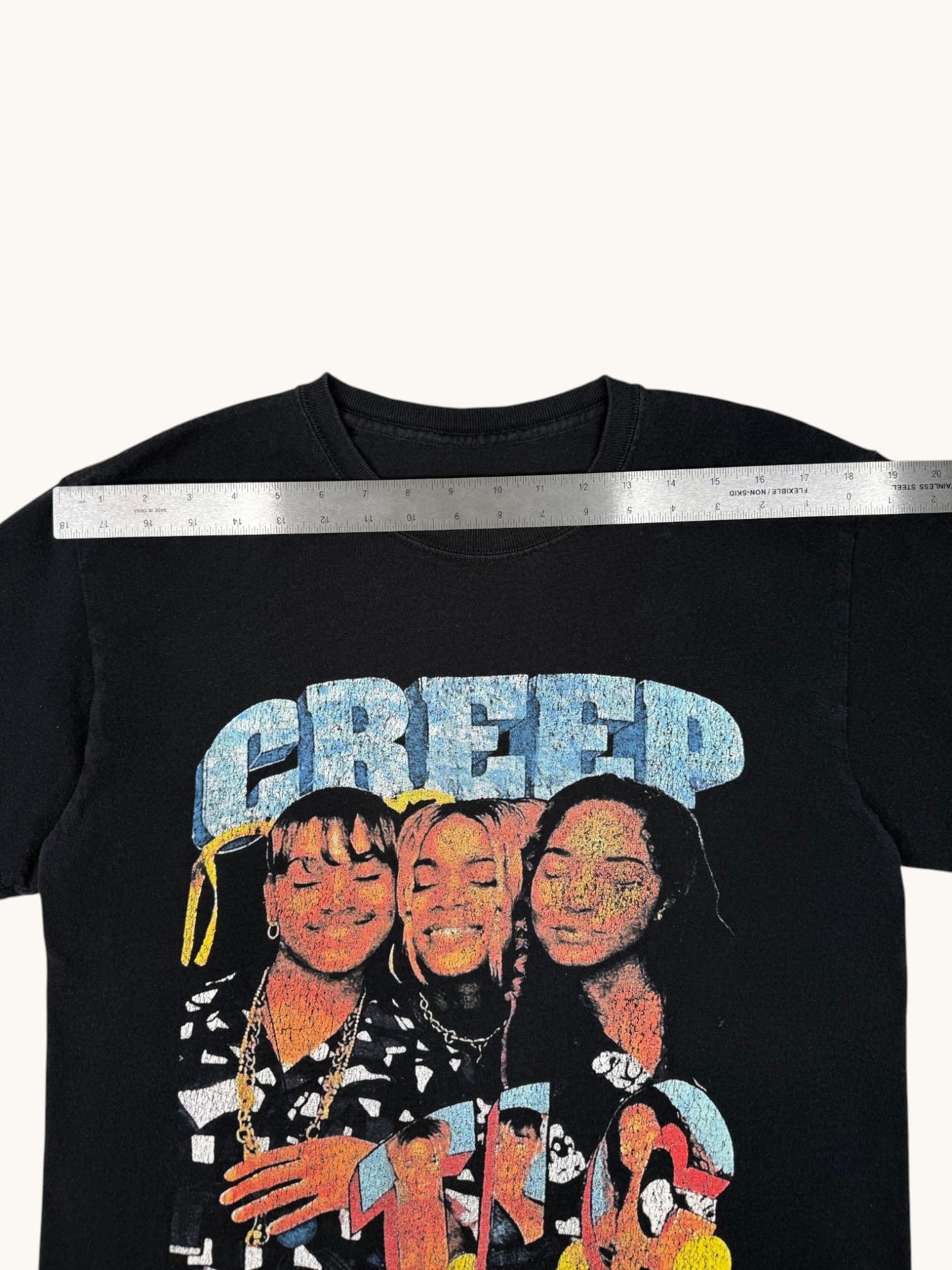 90s Black TLC CREEP Graphic Tee