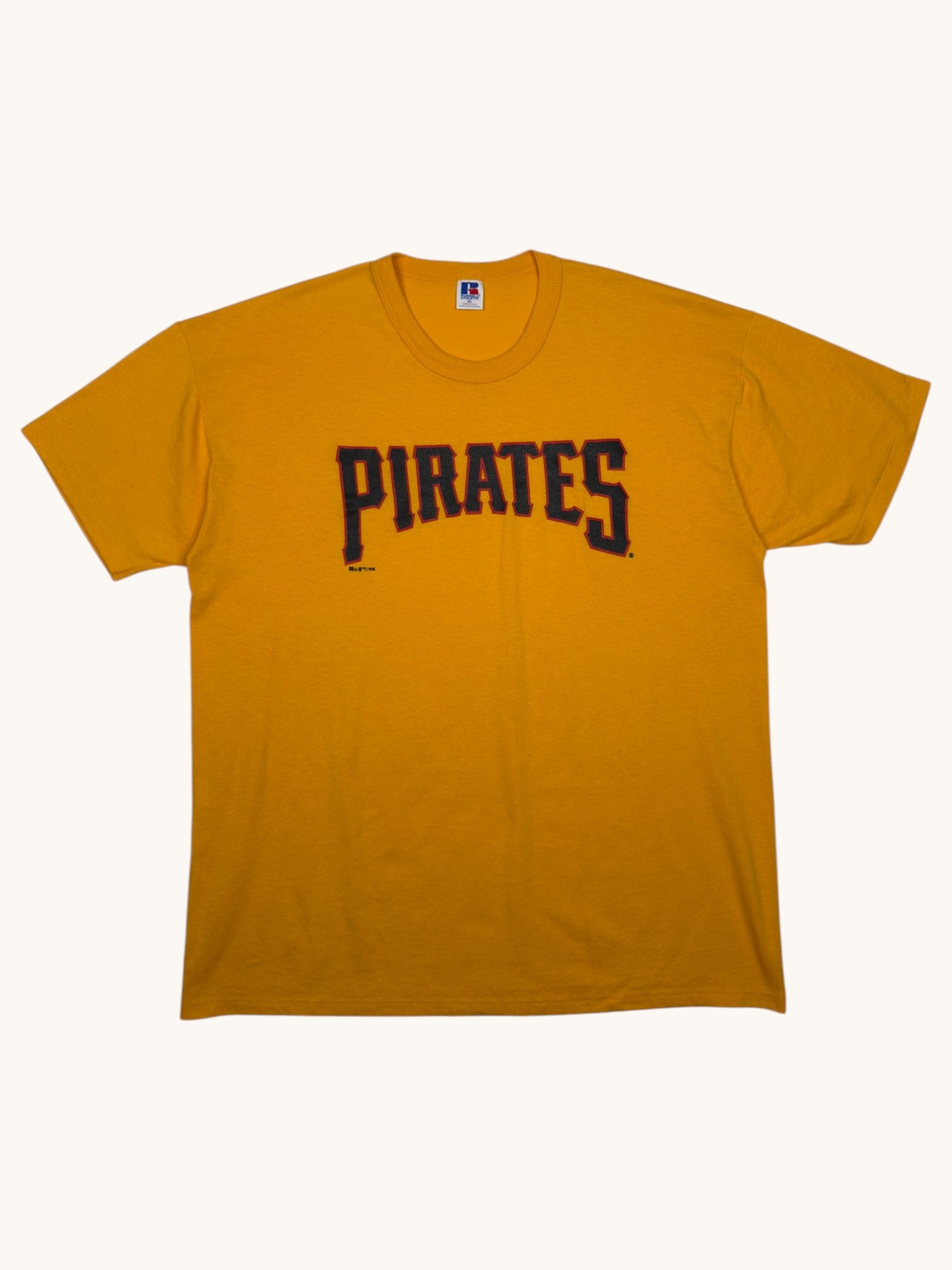 90s Russel Athletic Yellow Pirates Tee - XL