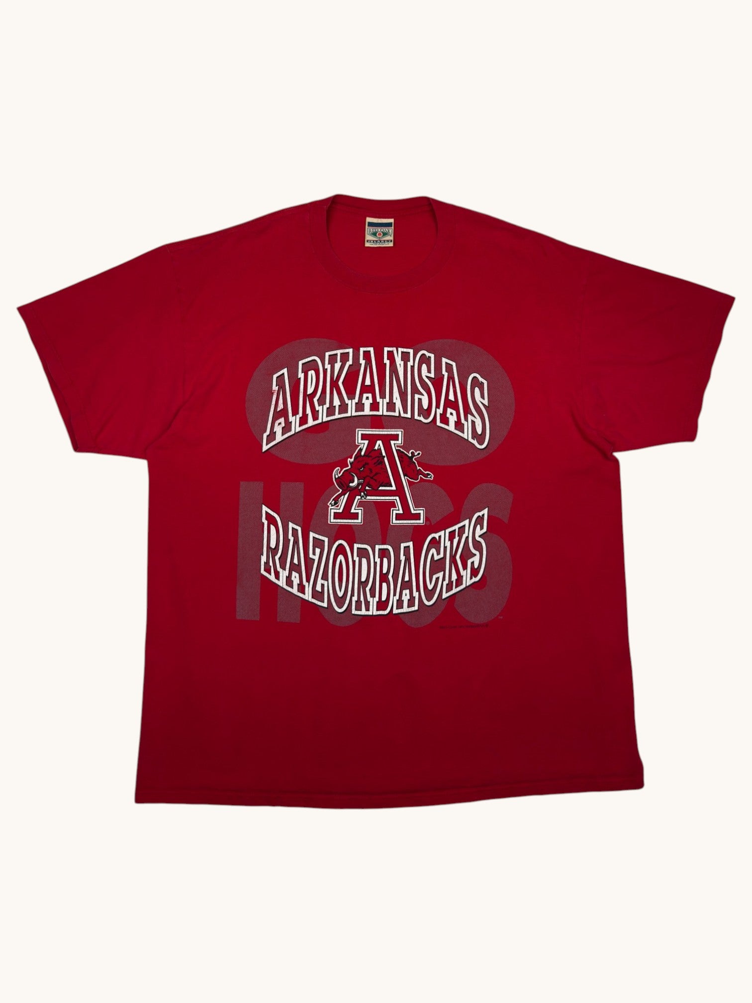 90s Red Oak Arkansas Razorbacks Tee - 2XL