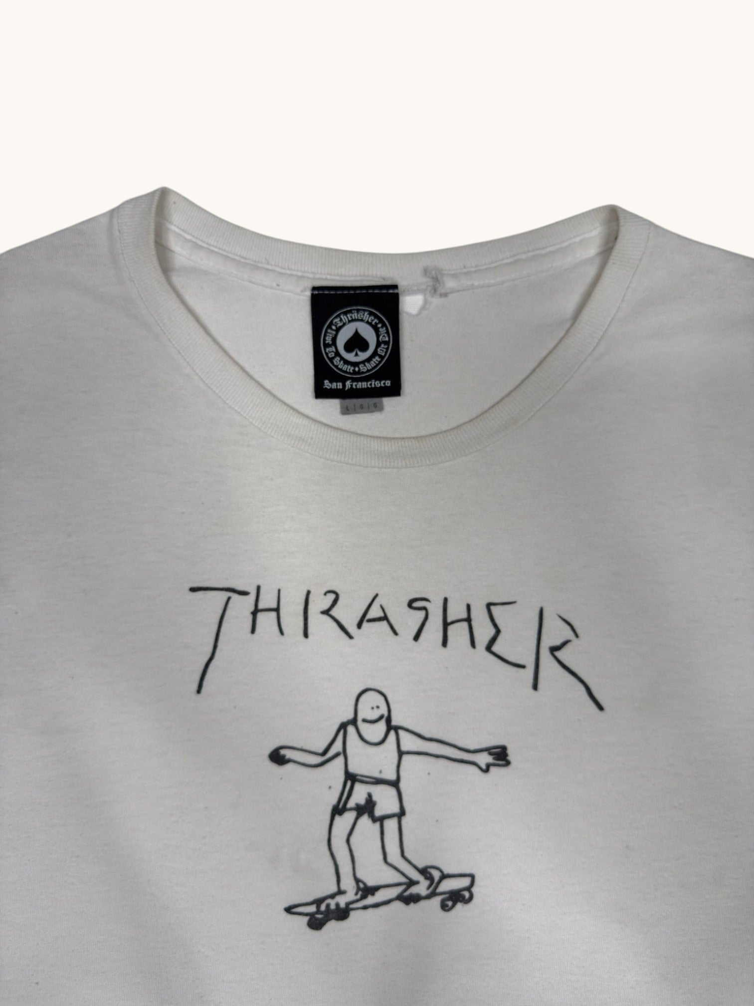 90s Thrasher Graphic Tee - L