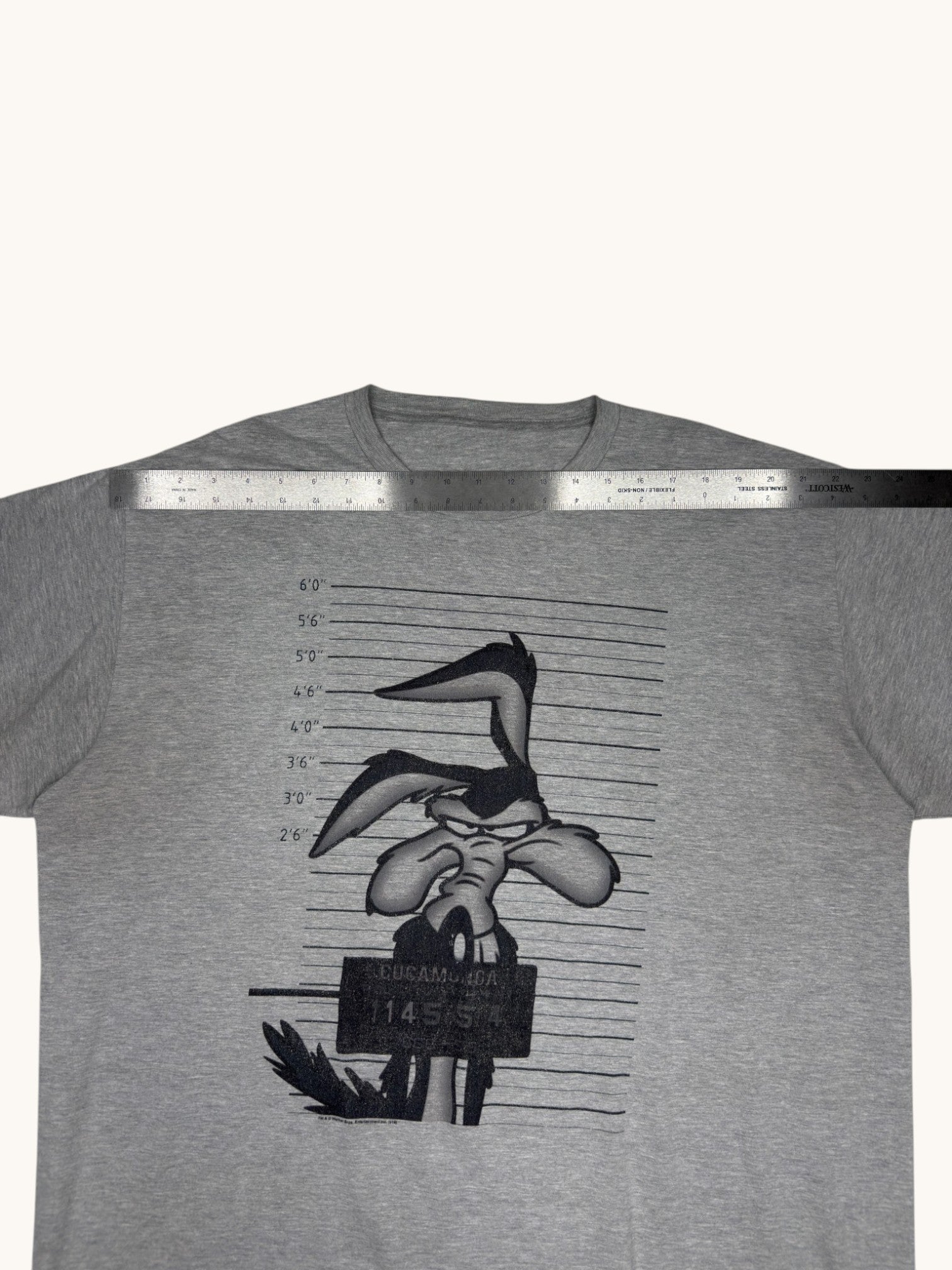 90s Gray Wile E. Coyote Tee