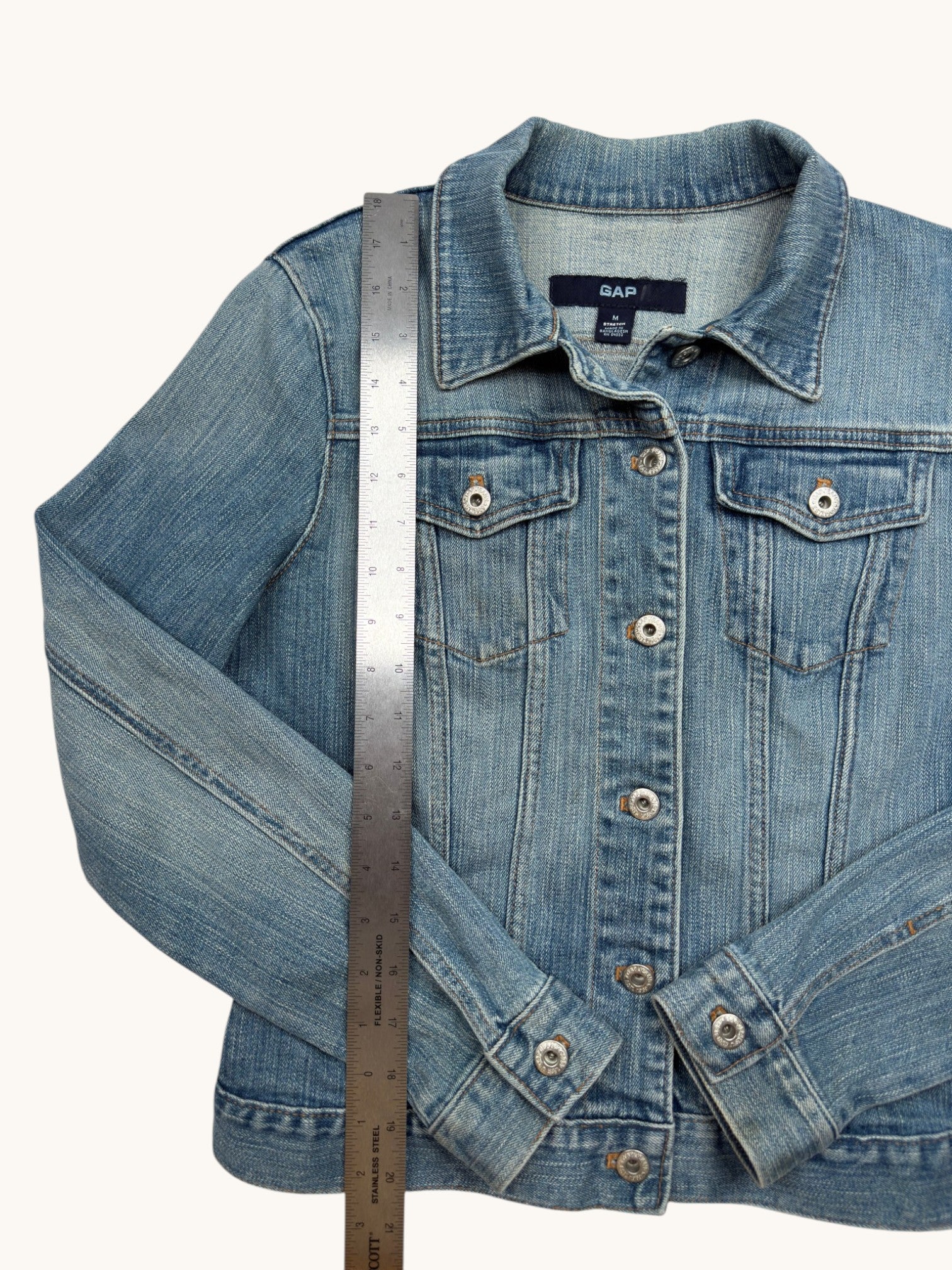 00s Gap Blue Denim Jacket - M