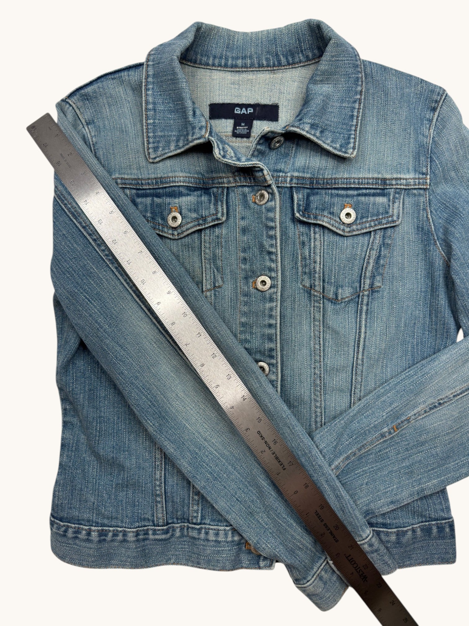 00s Gap Blue Denim Jacket - M
