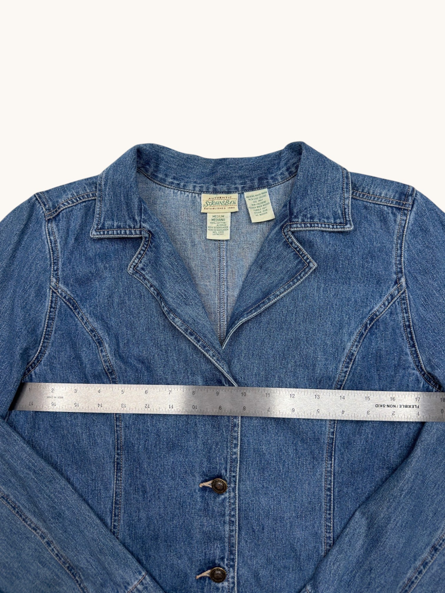 90s St. John's Bay Blue Denim Jacket - M
