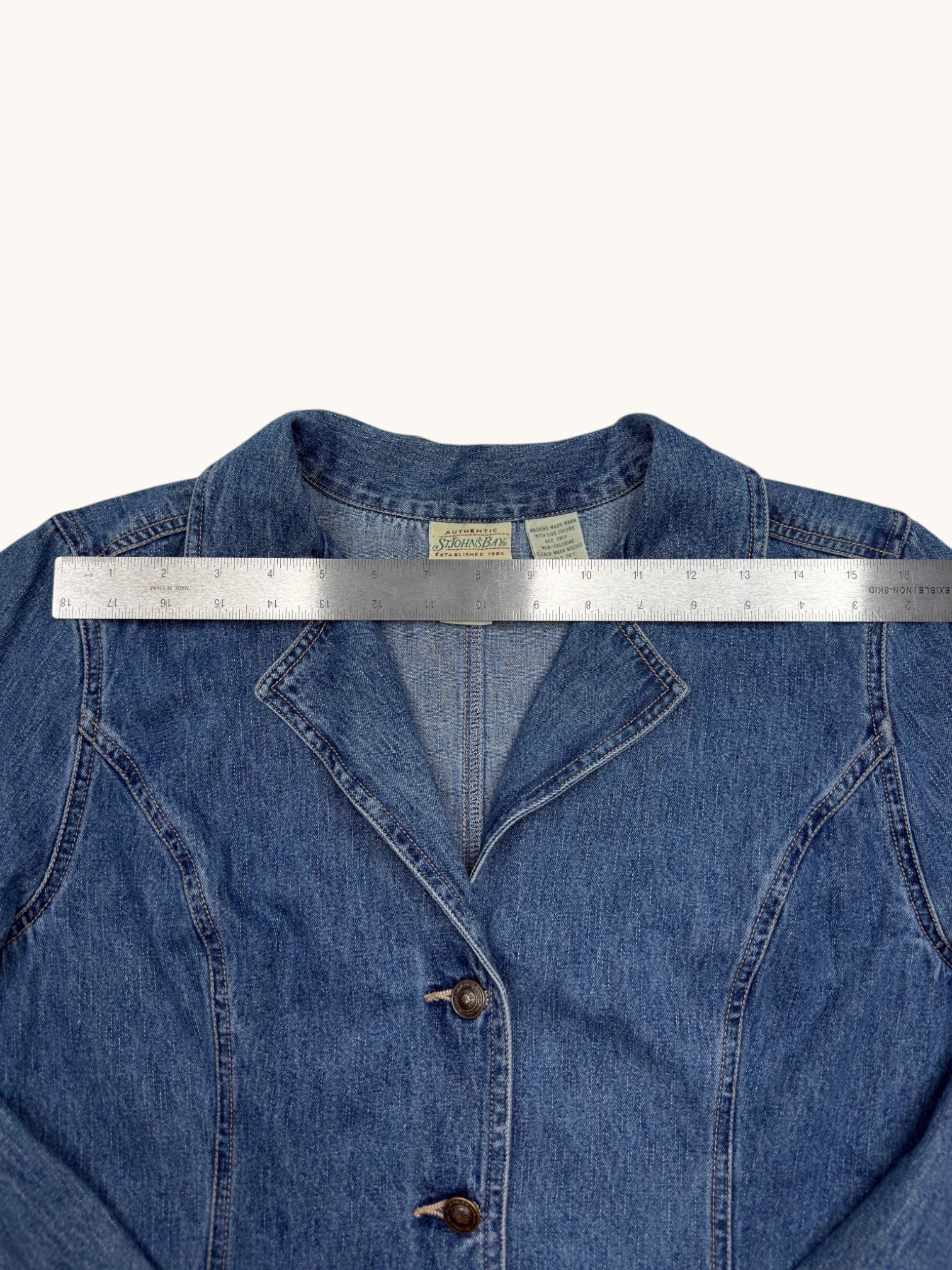 90s St. John's Bay Blue Denim Jacket - M