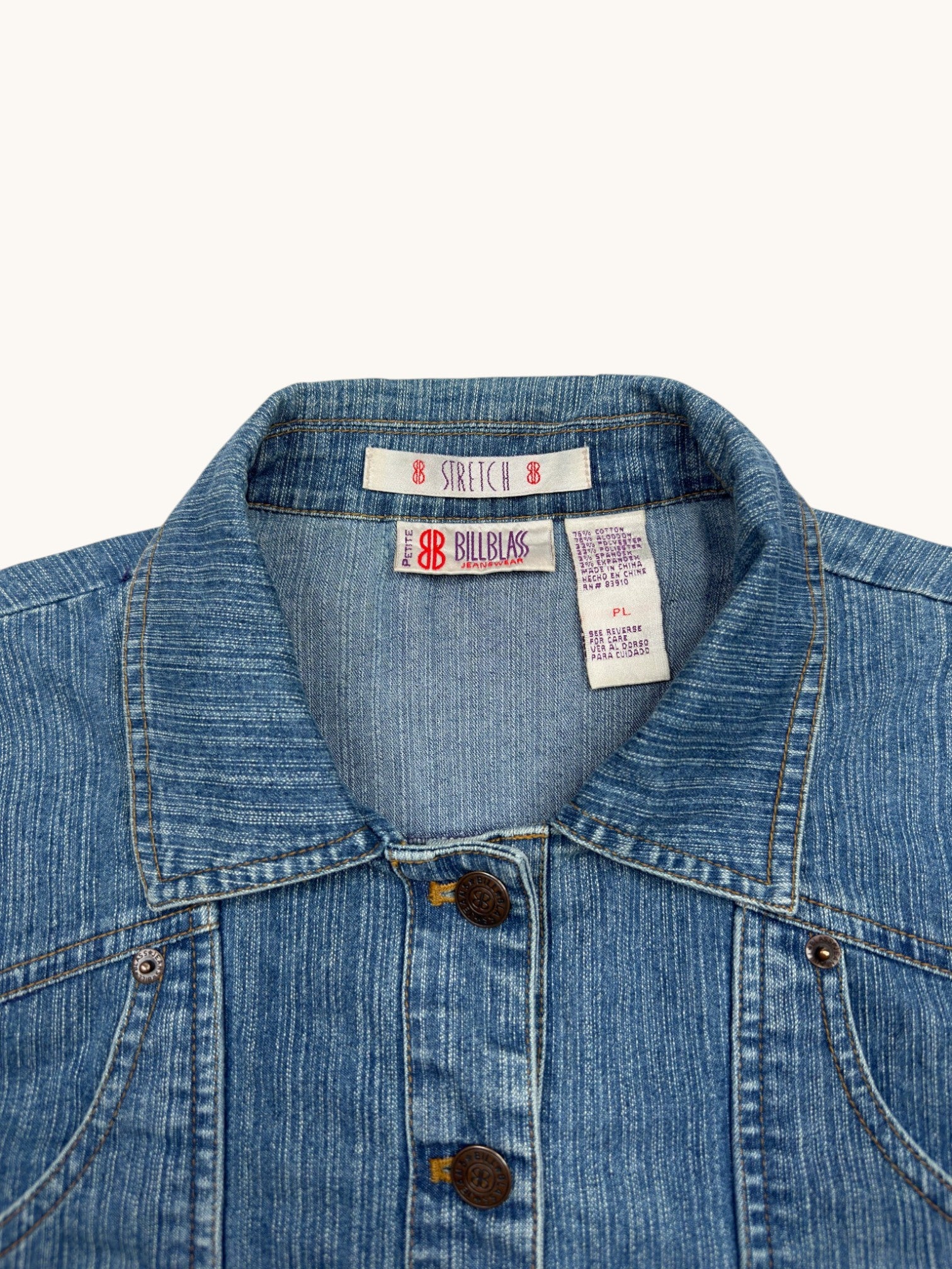 90s Billblass Jeans Blue Denim Jacket