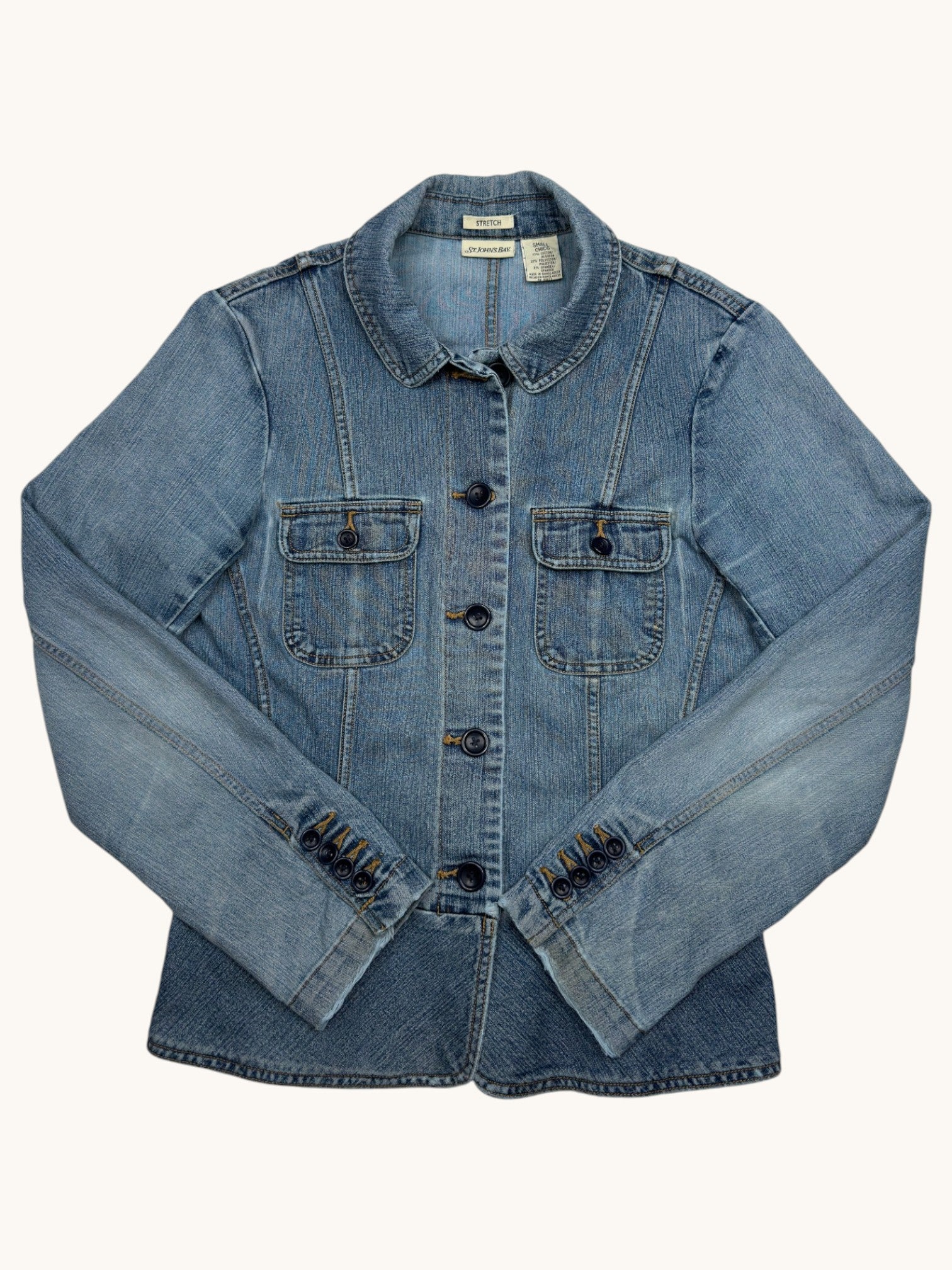 90s St. John's Bay Blue Denim Jacket - S
