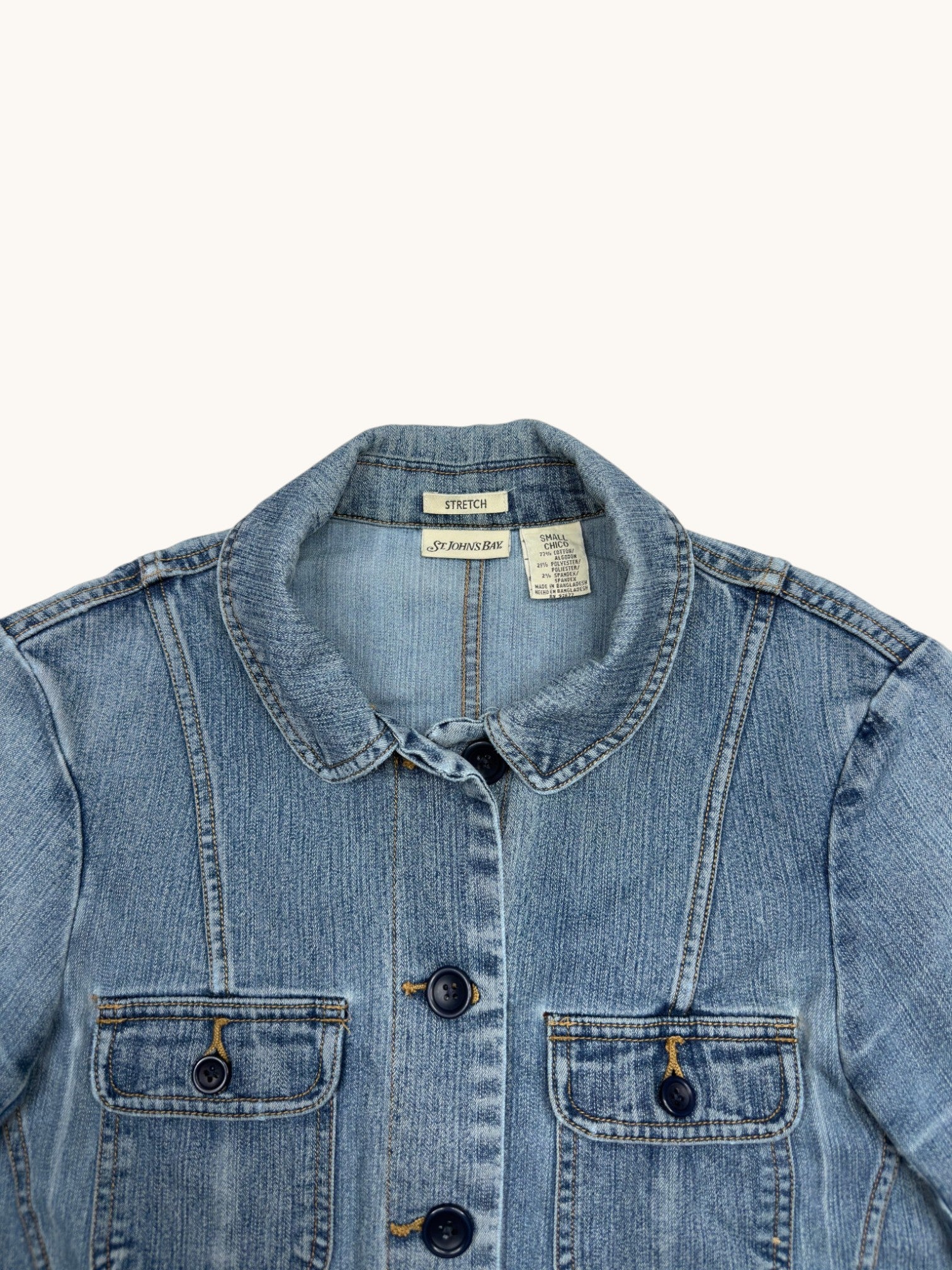 90s St. John's Bay Blue Denim Jacket - S
