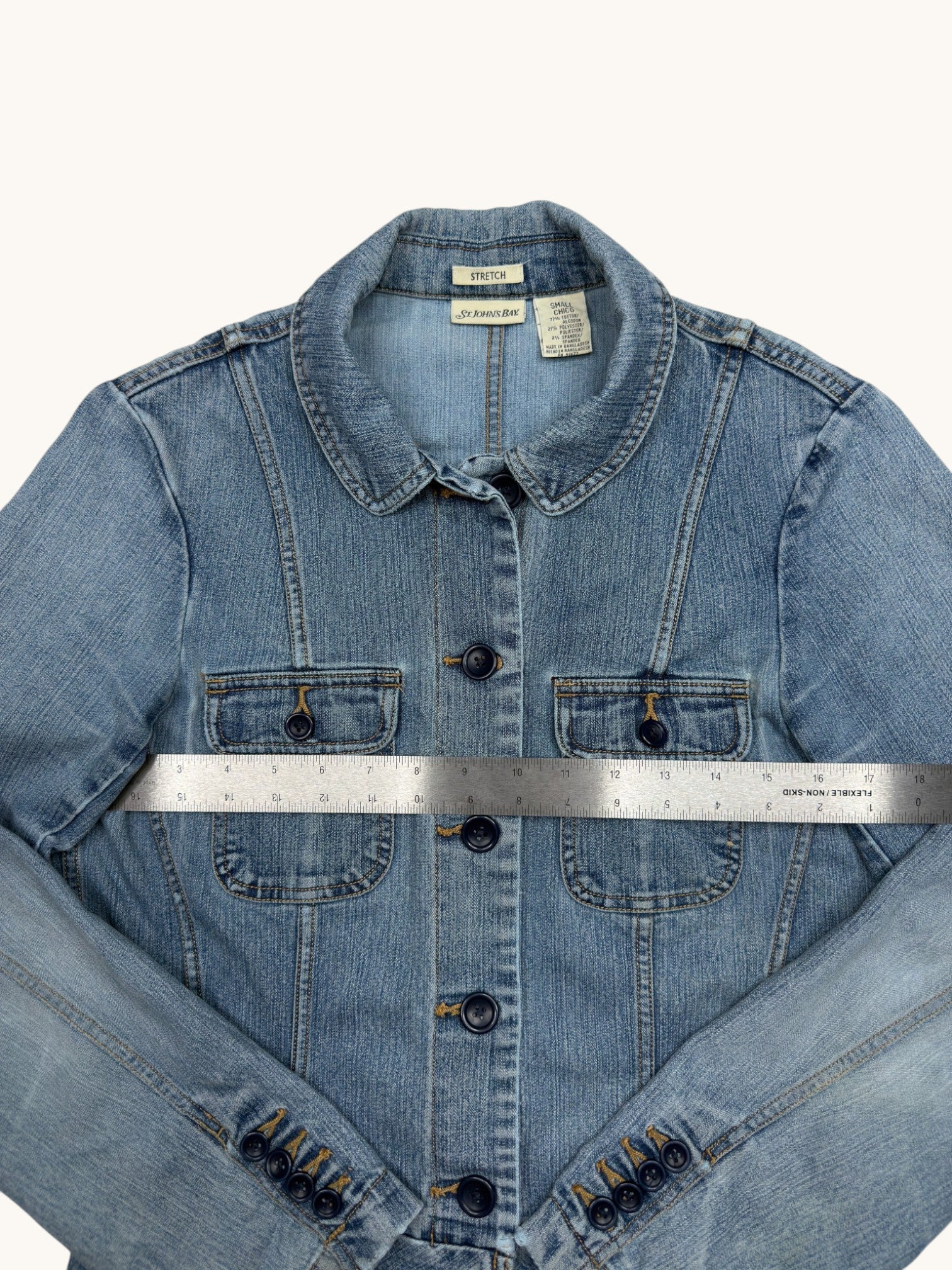 90s St. John's Bay Blue Denim Jacket - S