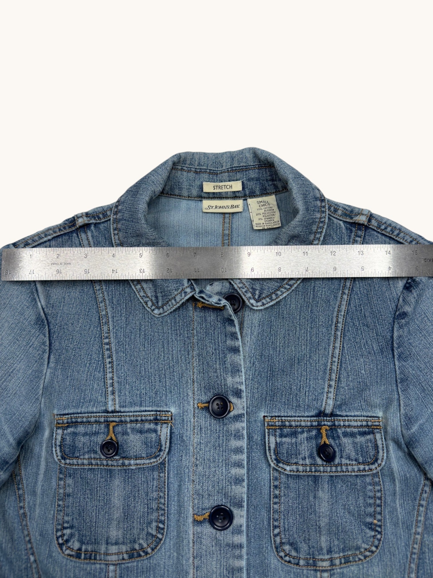 90s St. John's Bay Blue Denim Jacket - S