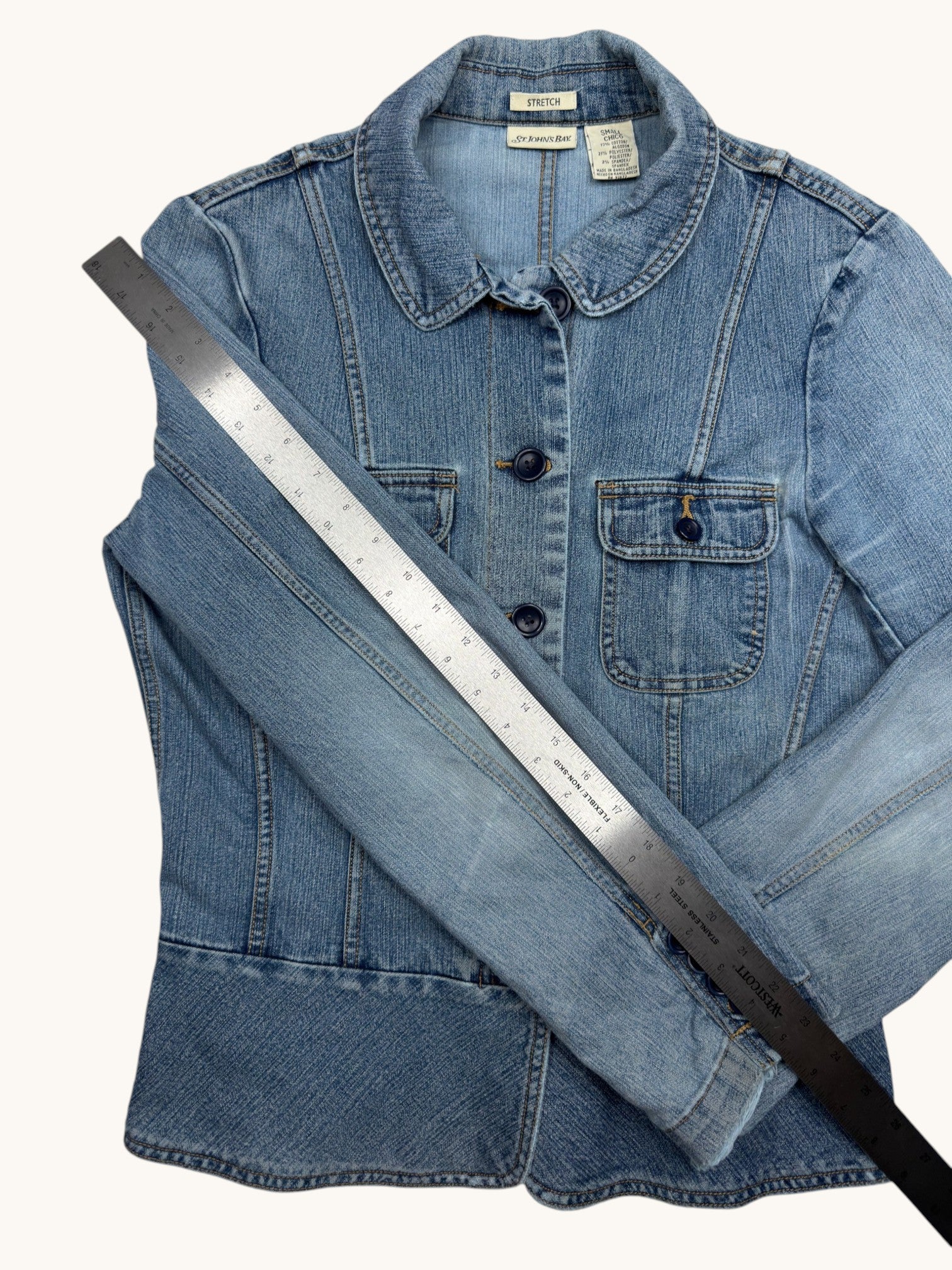 90s St. John's Bay Blue Denim Jacket - S