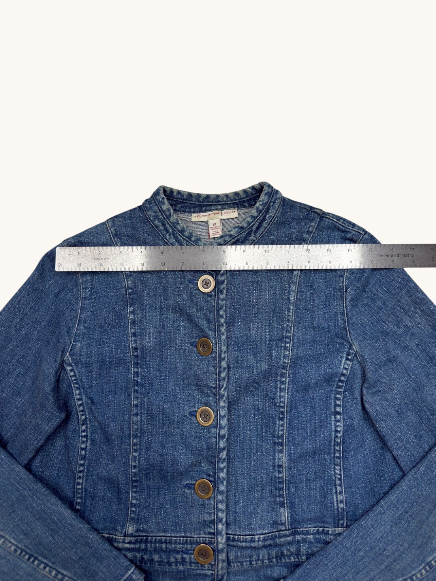 90s JM Collection Blue Denim Jacket - 10
