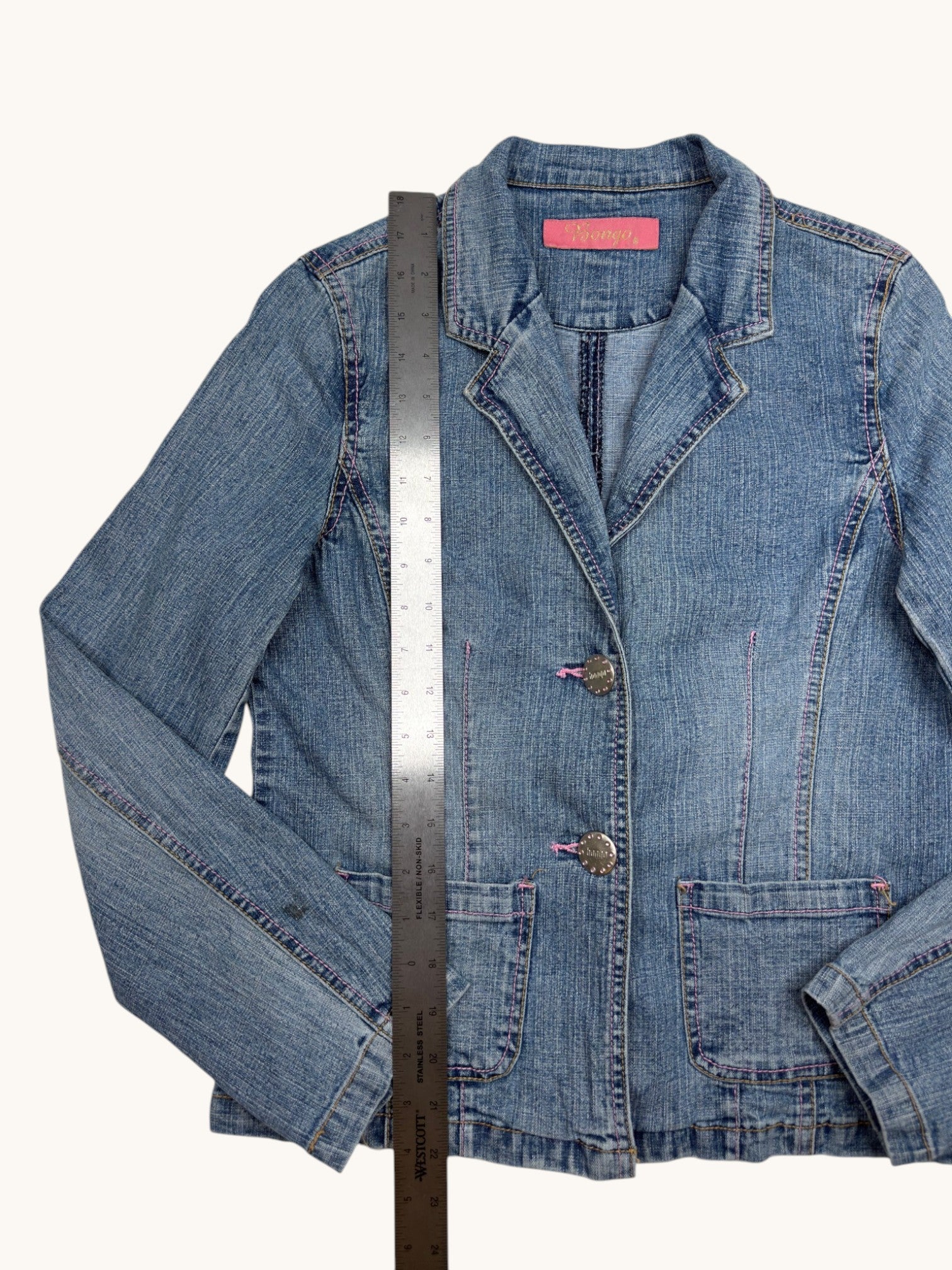 90s Bongo Blue Denim Jacket - XL
