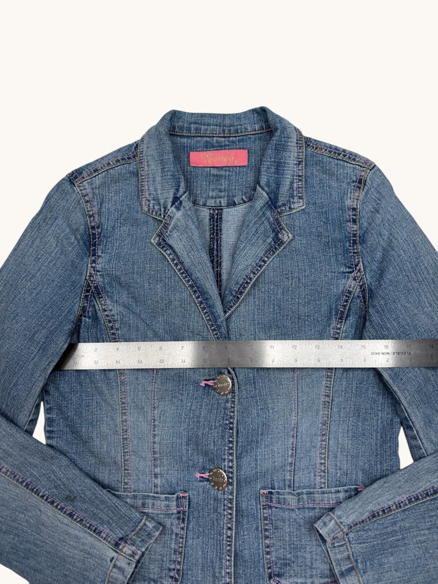90s Bongo Blue Denim Jacket - XL