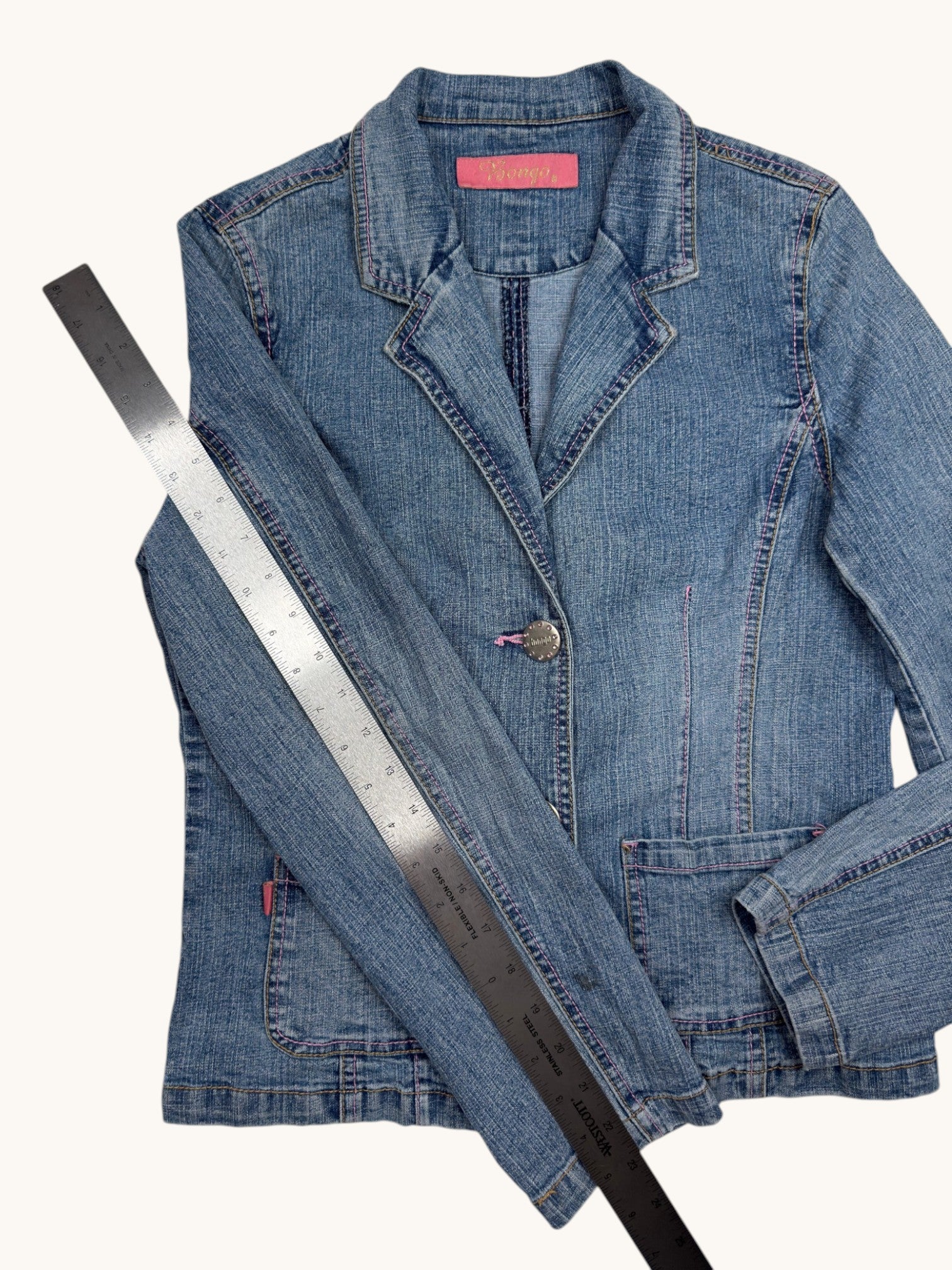 90s Bongo Blue Denim Jacket - XL