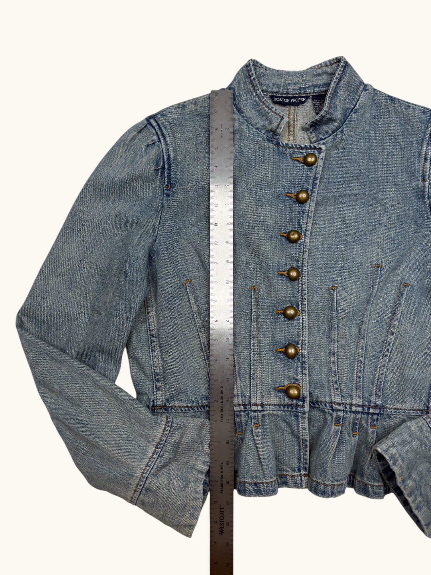 90s Boston Proper Blue Denim Jacket