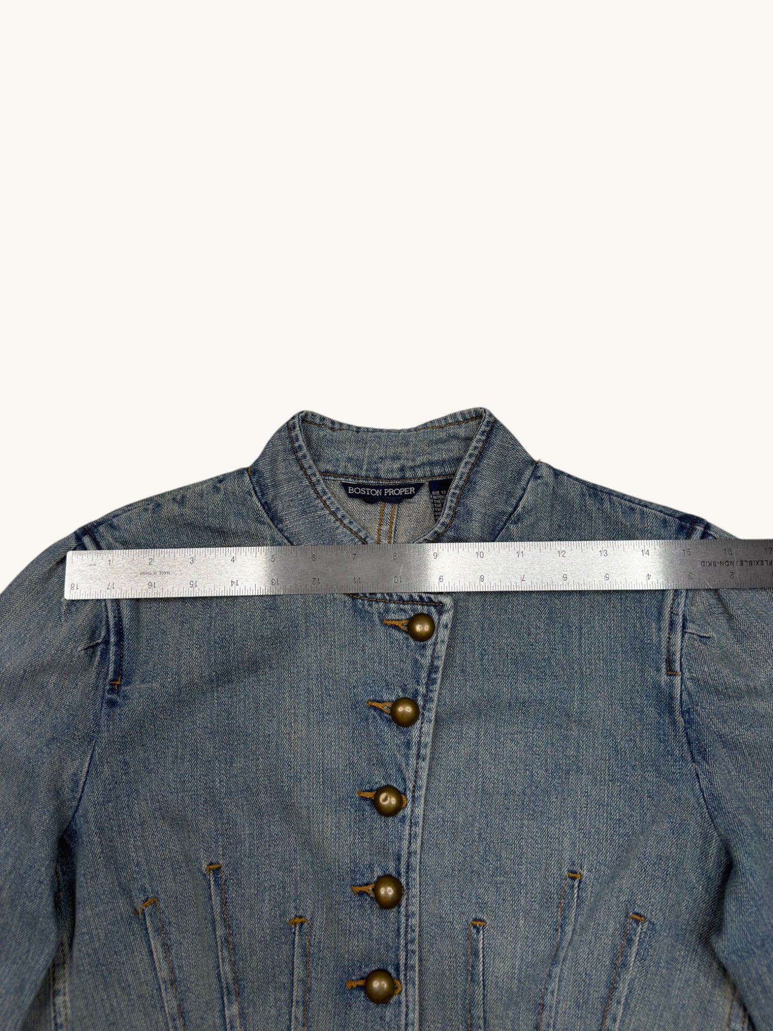 90s Boston Proper Blue Denim Jacket