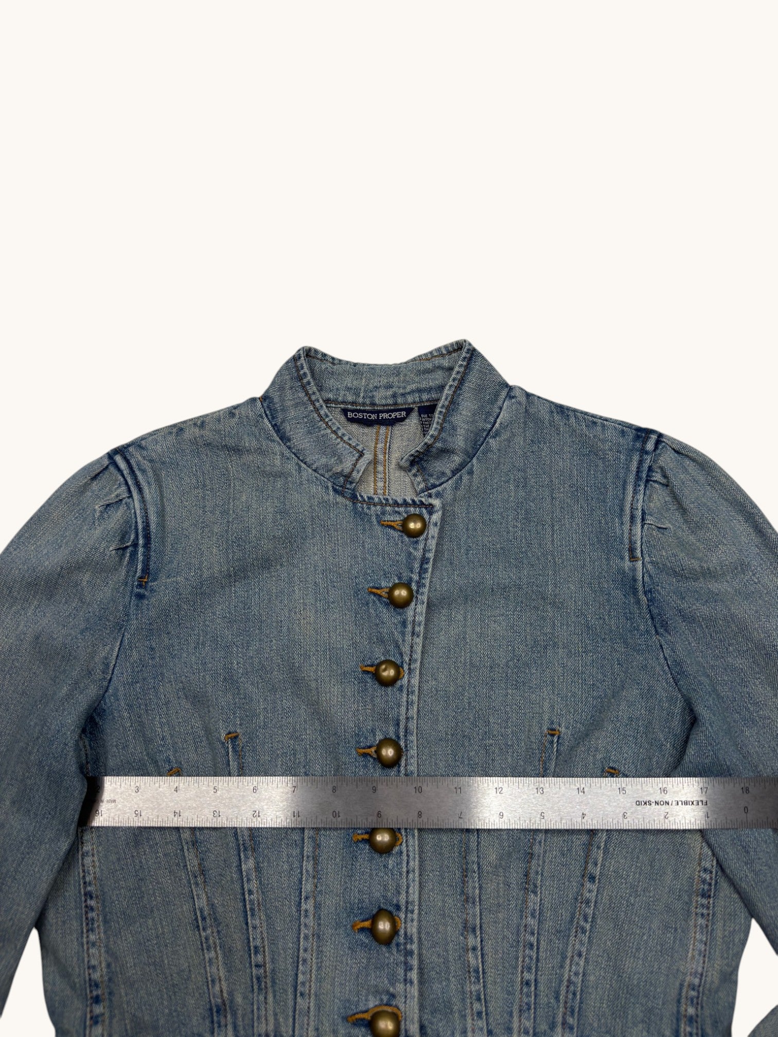 90s Boston Proper Blue Denim Jacket