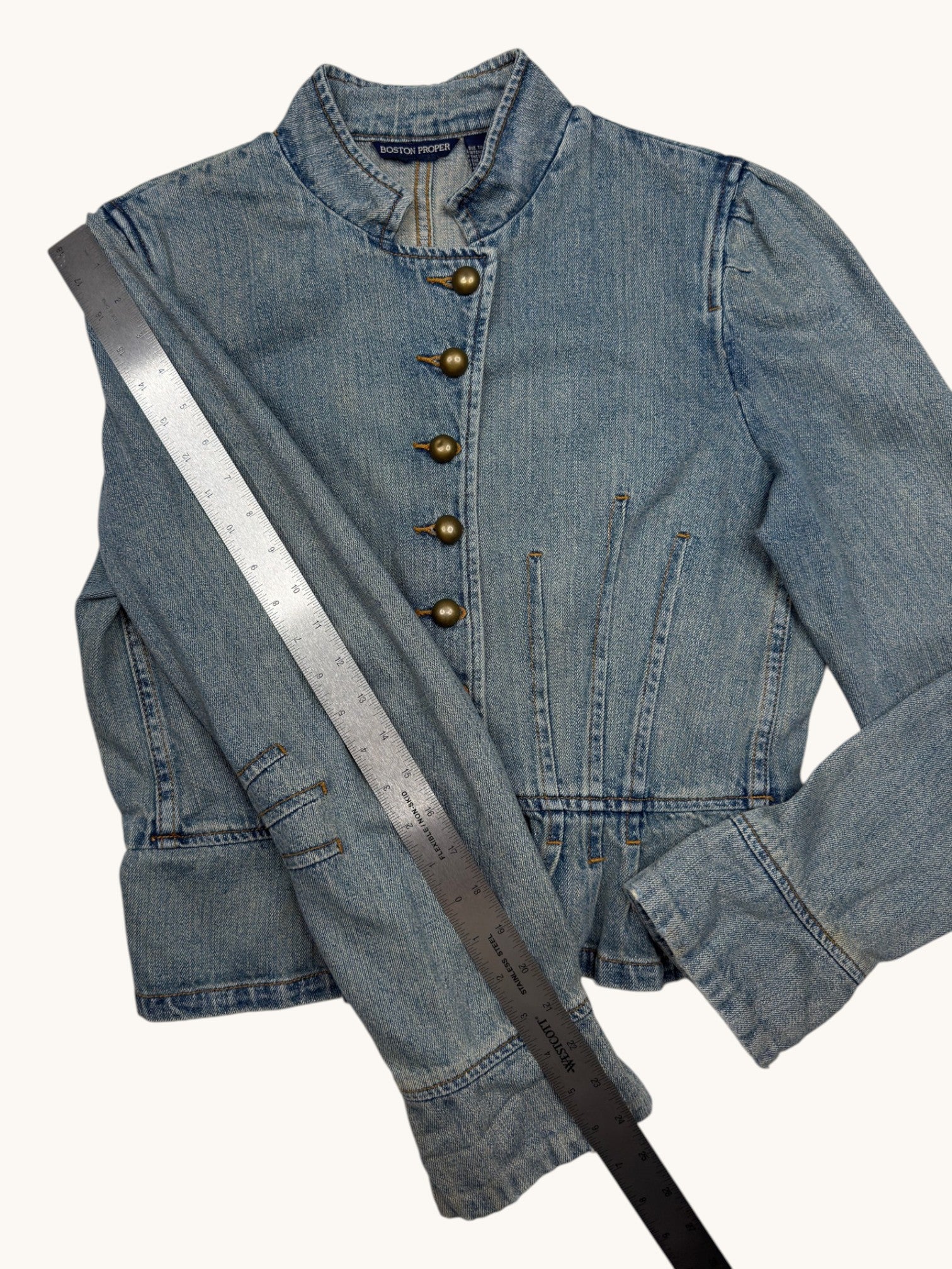 90s Boston Proper Blue Denim Jacket