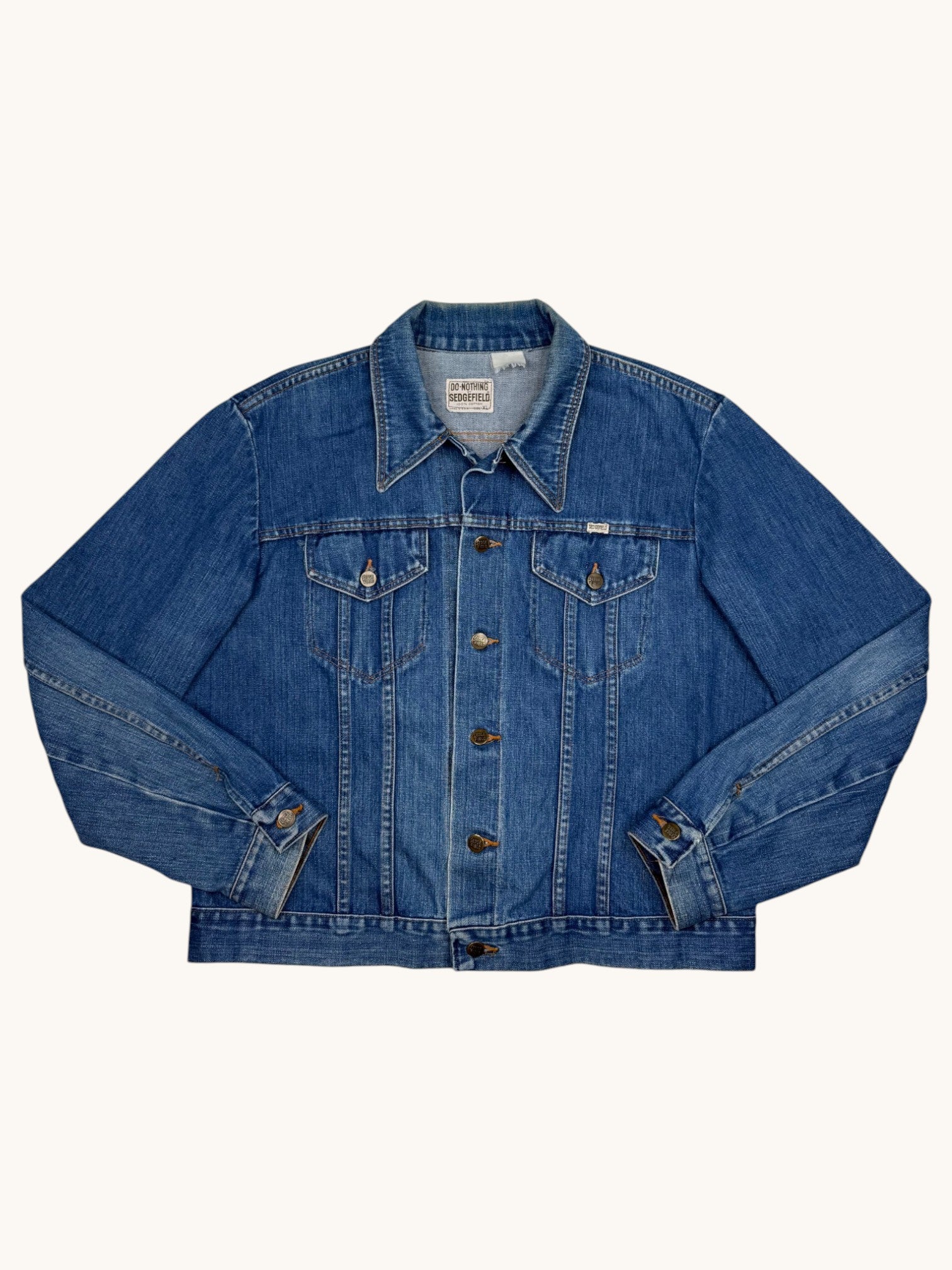 90s Do Nothing by Sedgefield Blue Denim Jacket - XL