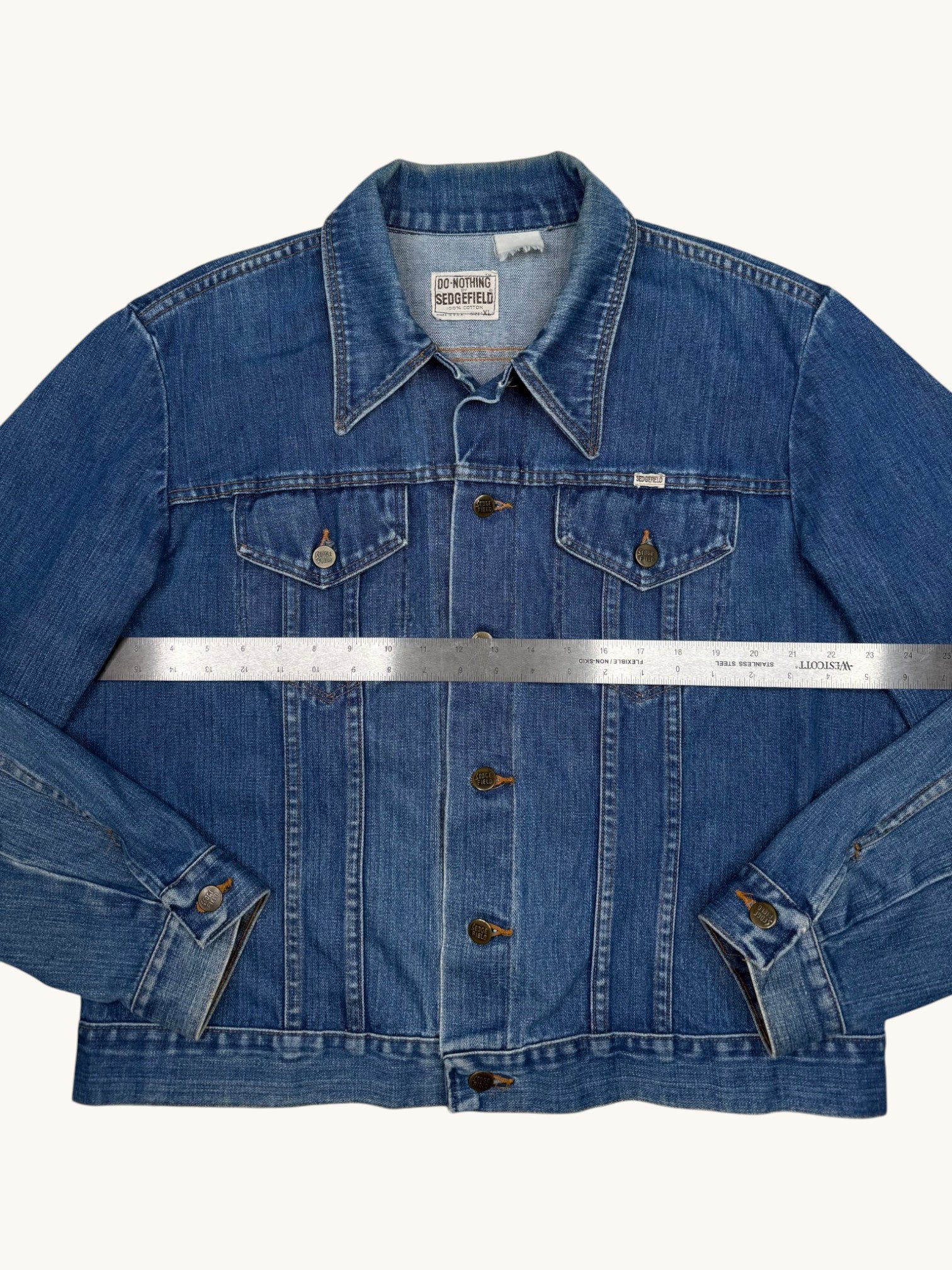 90s Do Nothing by Sedgefield Blue Denim Jacket - XL