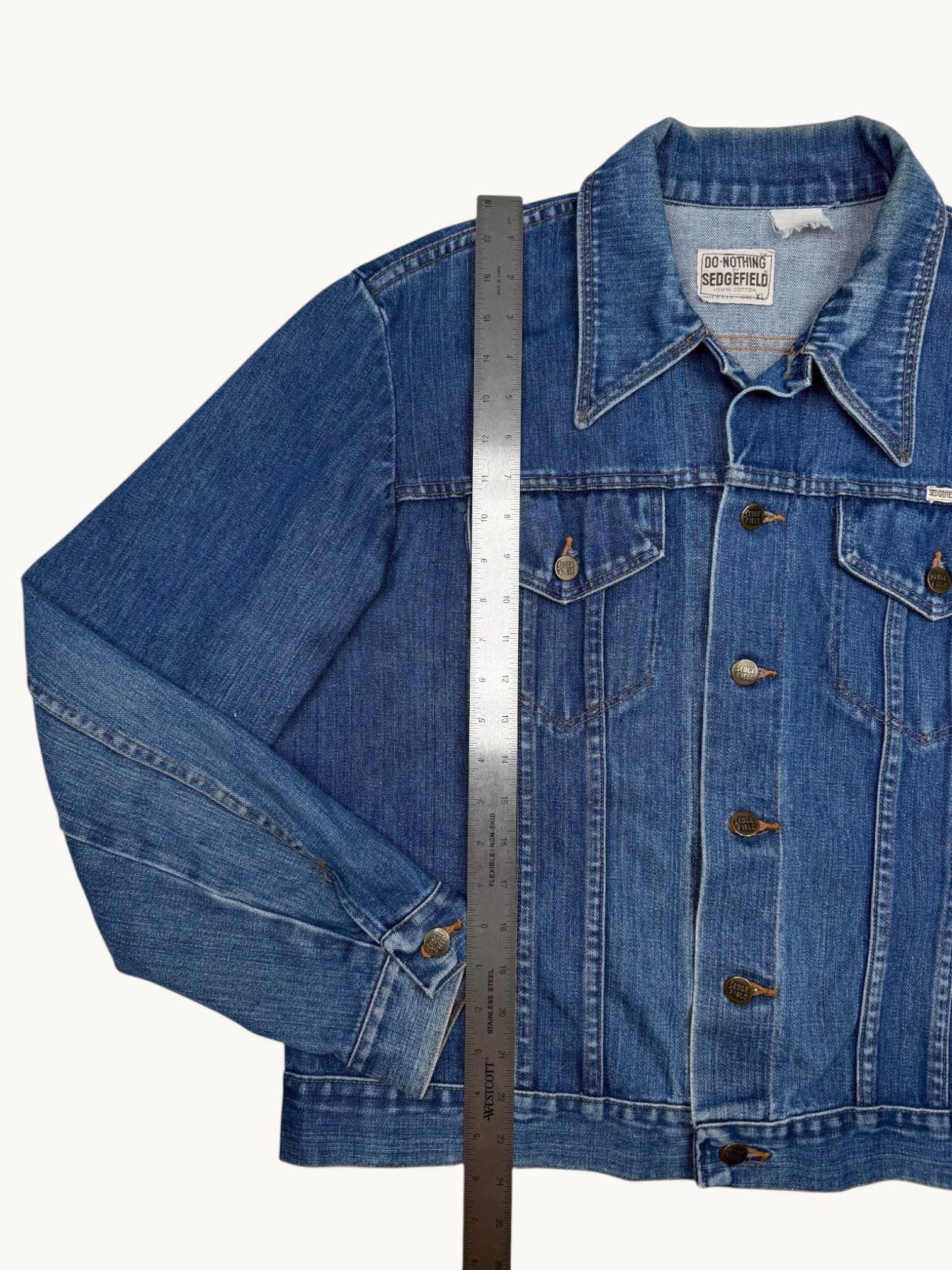 90s Do Nothing by Sedgefield Blue Denim Jacket - XL