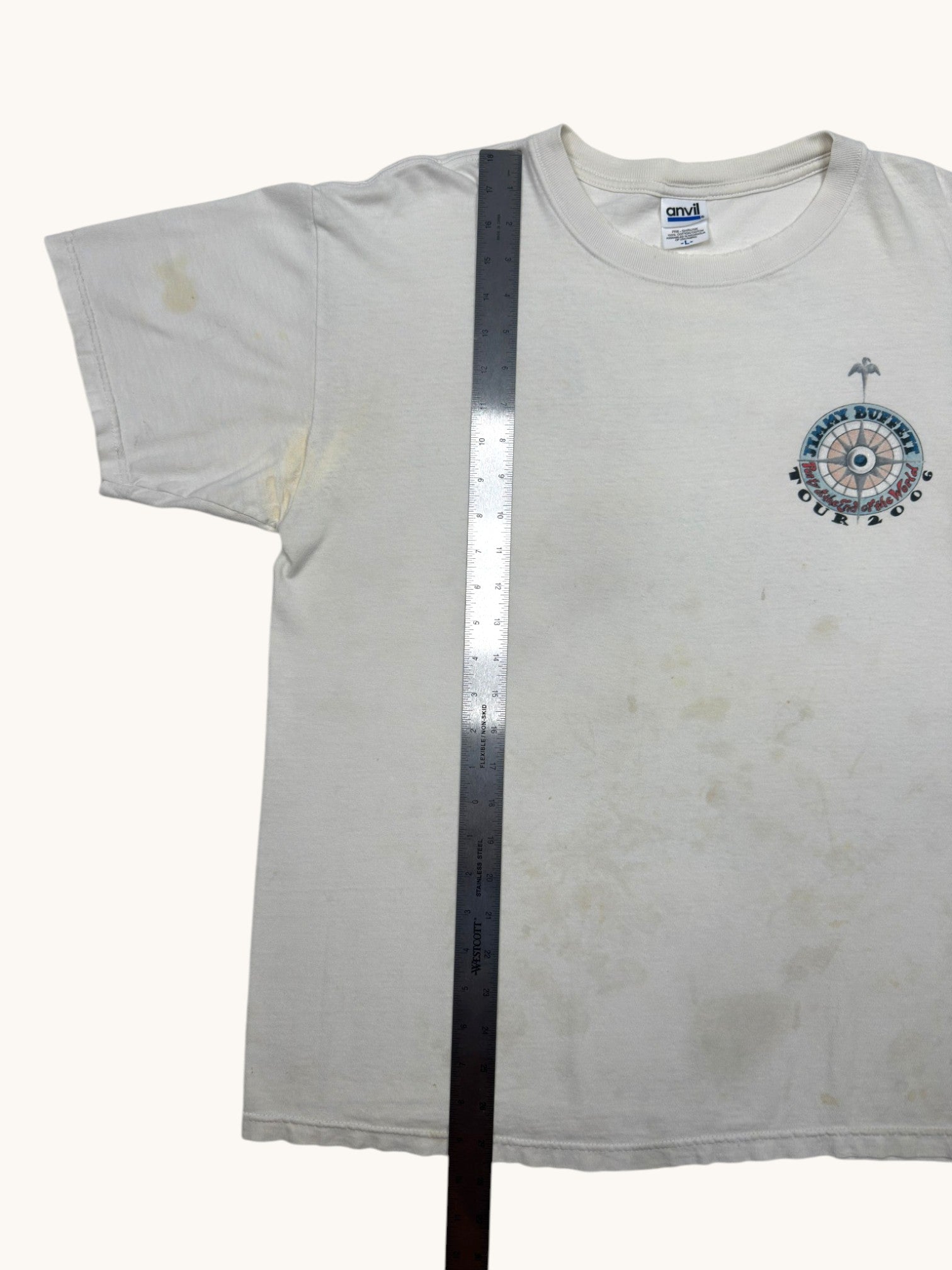 00s Anvil Jimmy Buffett Tour Tee - L
