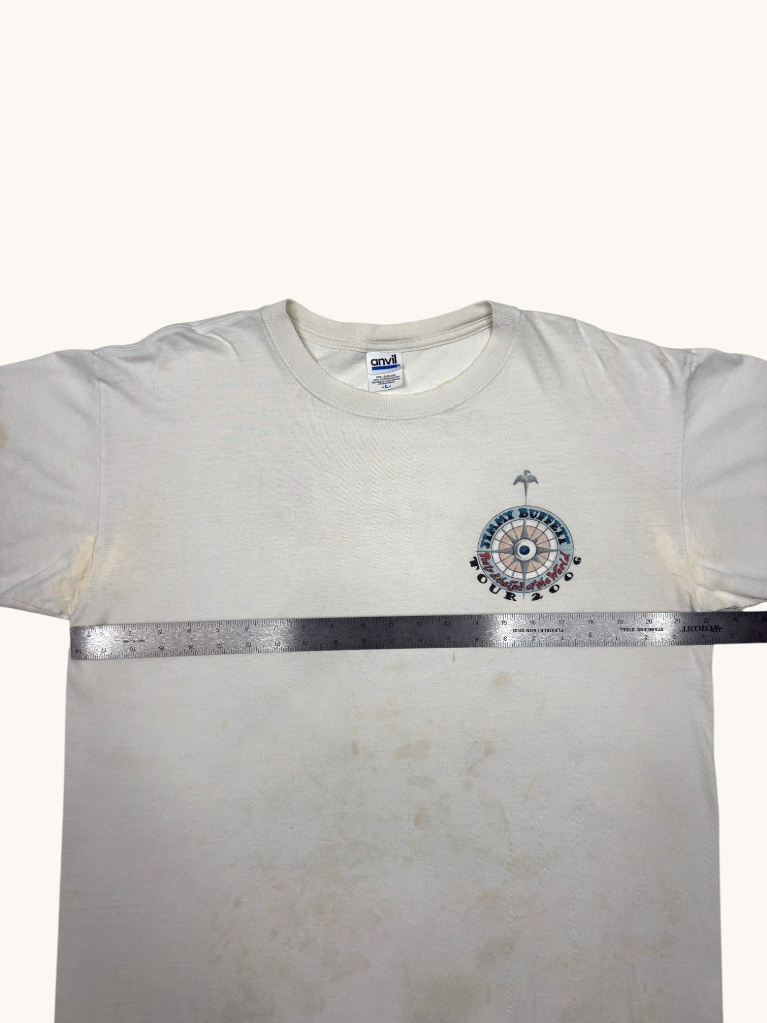 00s Anvil Jimmy Buffett Tour Tee - L