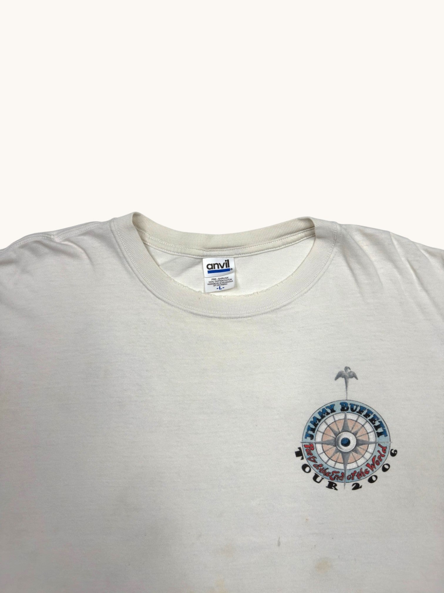 00s Anvil Jimmy Buffett Tour Tee - L