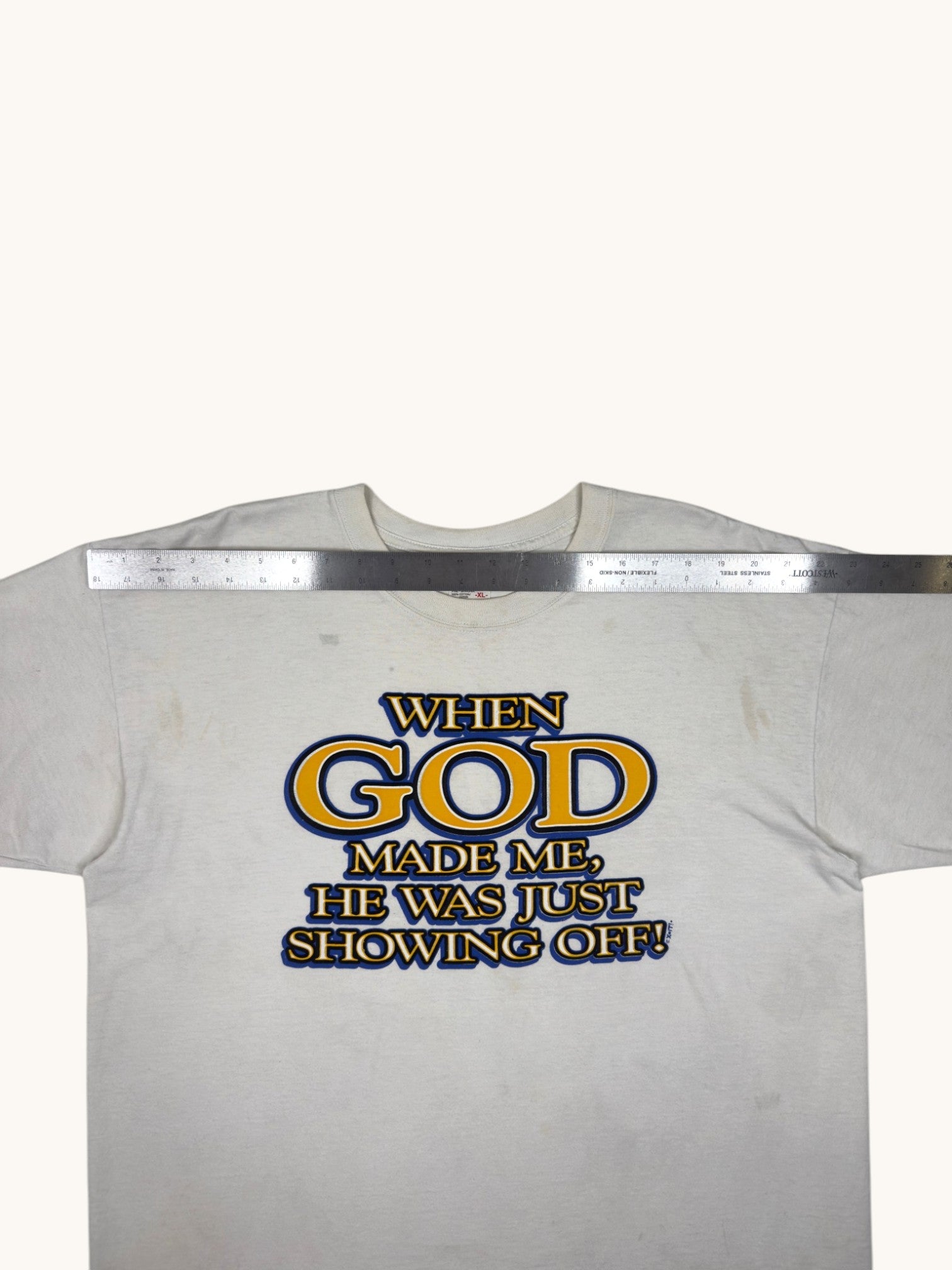 90s Anvil When God Made Me Tee - XL