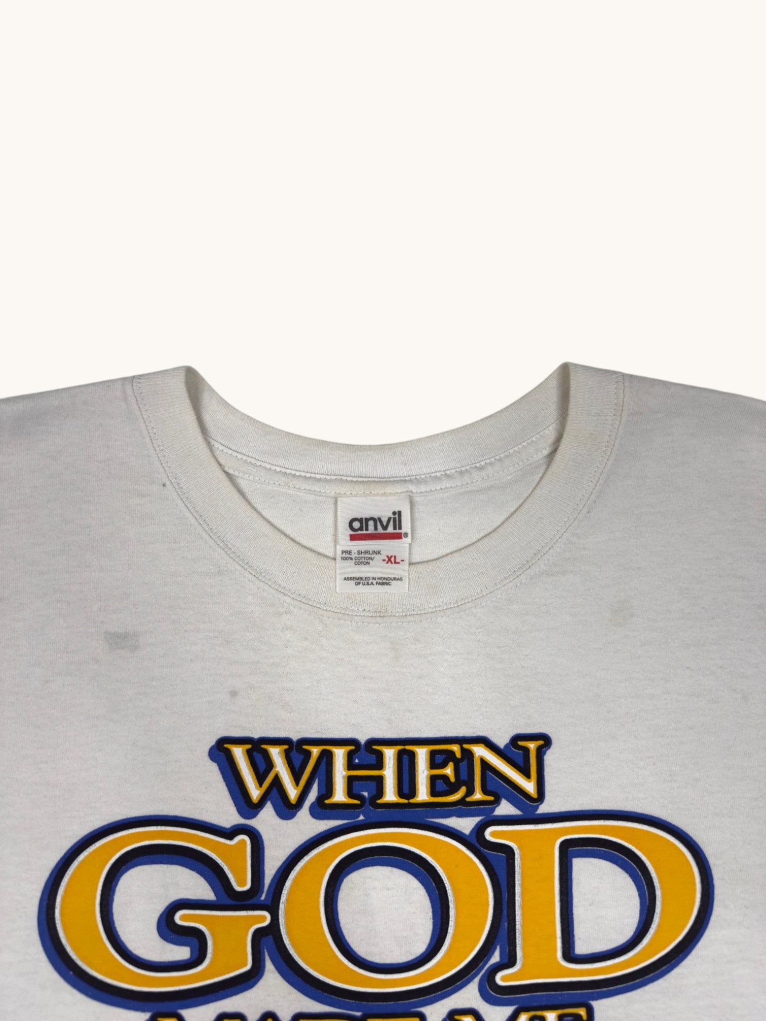 90s Anvil When God Made Me Tee - XL