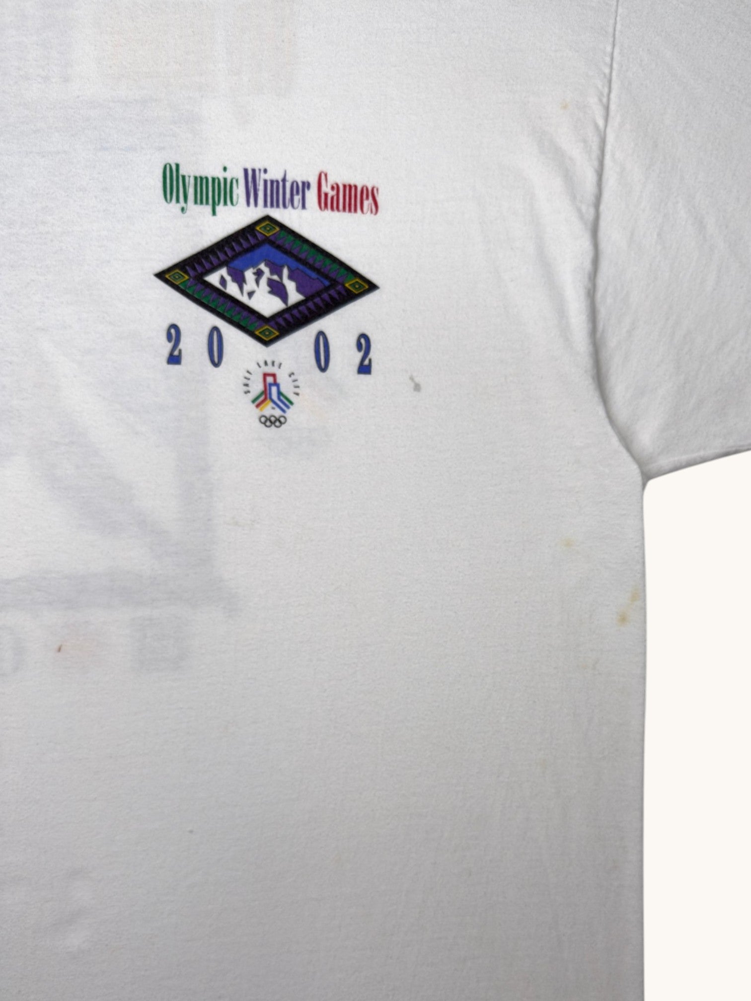 00s Hanes Beefy T Olympic Winter Games Tee - 2XL