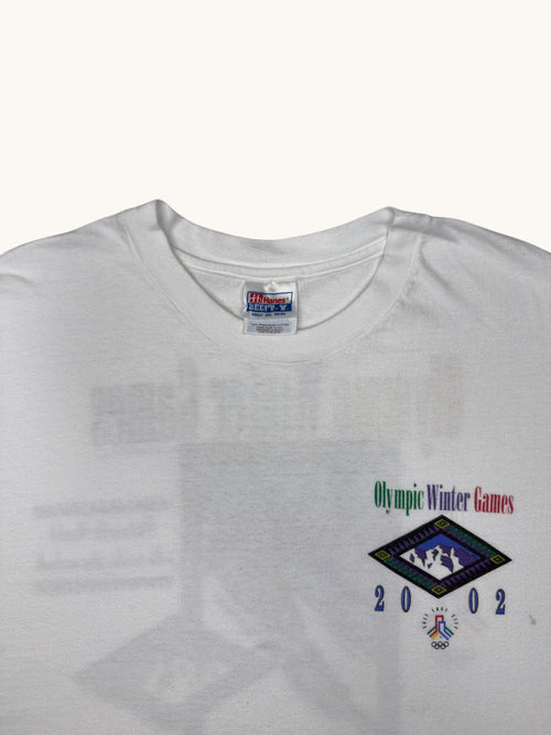 00s Hanes Beefy T Olympic Winter Games Tee - 2XL