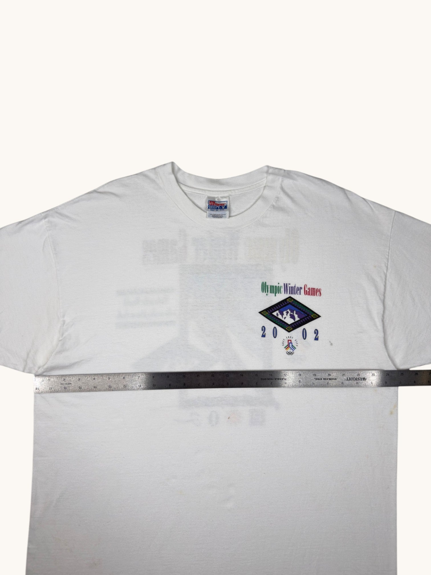 00s Hanes Beefy T Olympic Winter Games Tee - 2XL