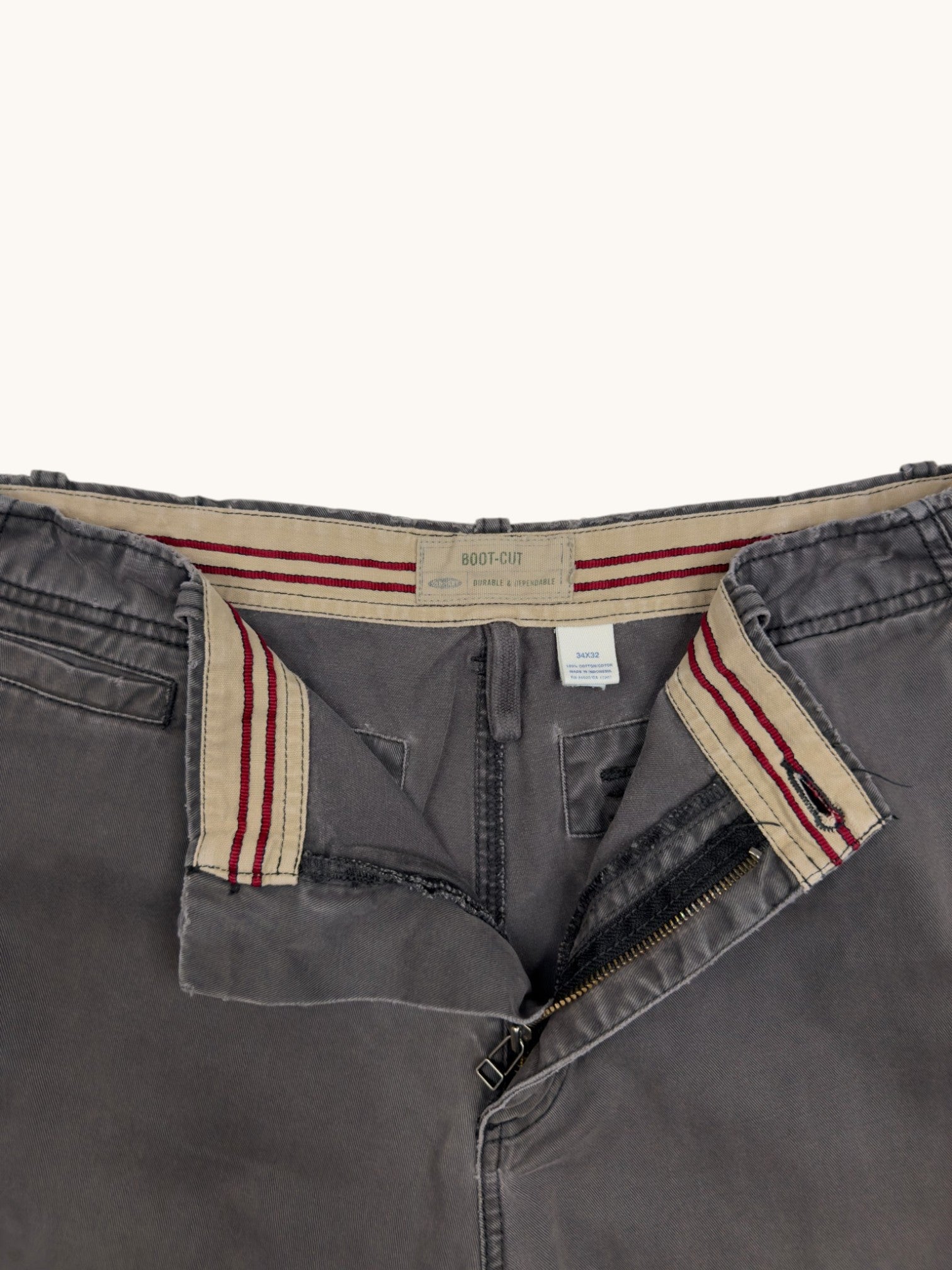 00s Old Navy Gray Khaki Pants - 34x32