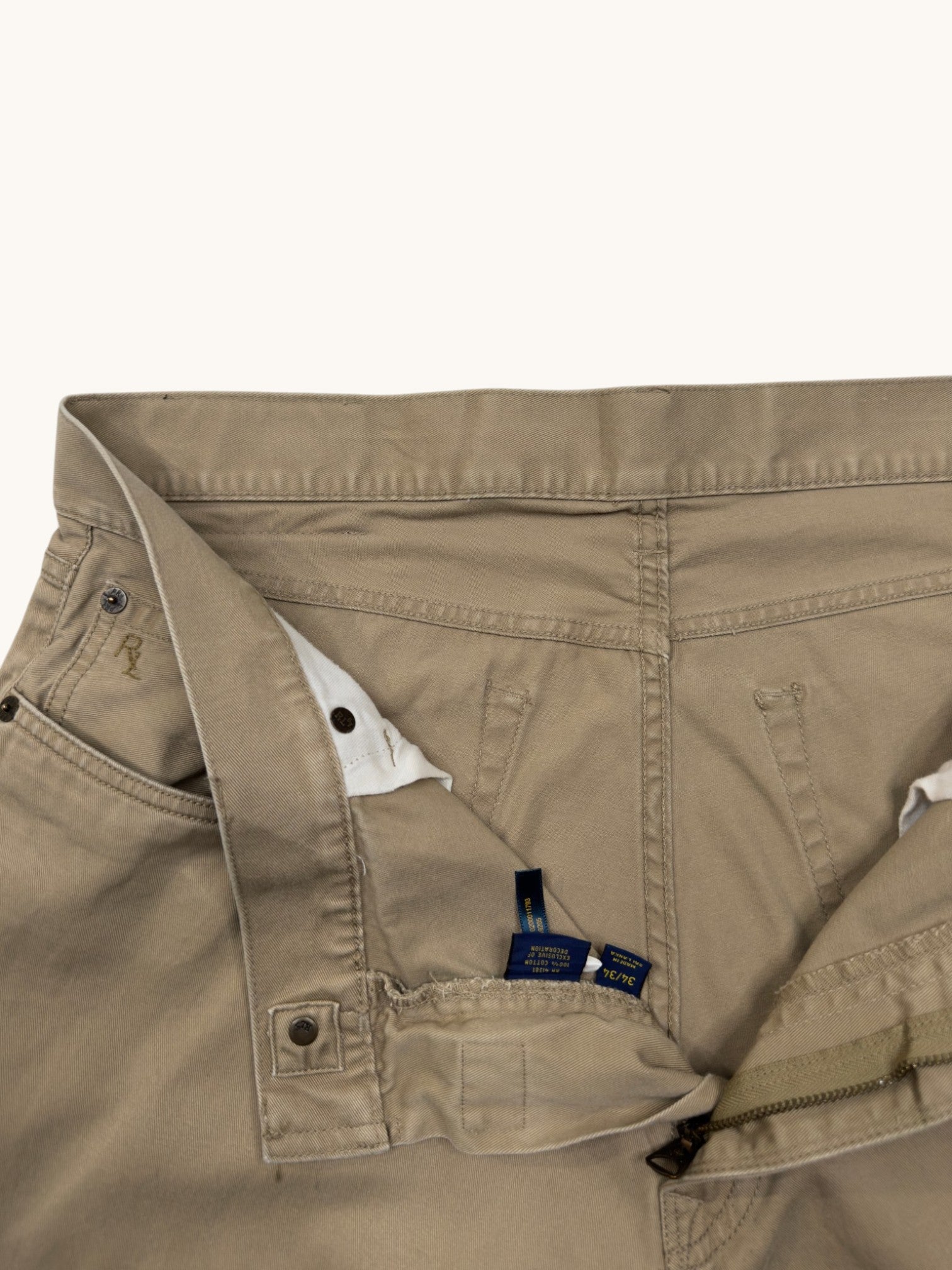 00s Polo Ralph Lauren Beige Khaki Pants - 34x34