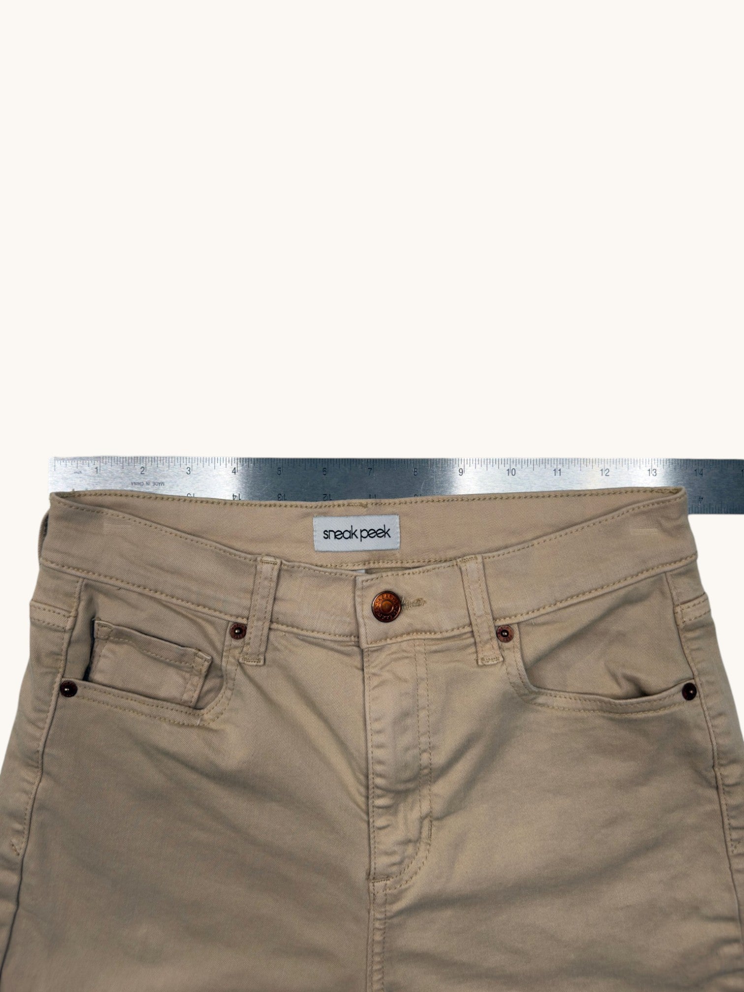 00s Sneak Peek Beige Pants - 26