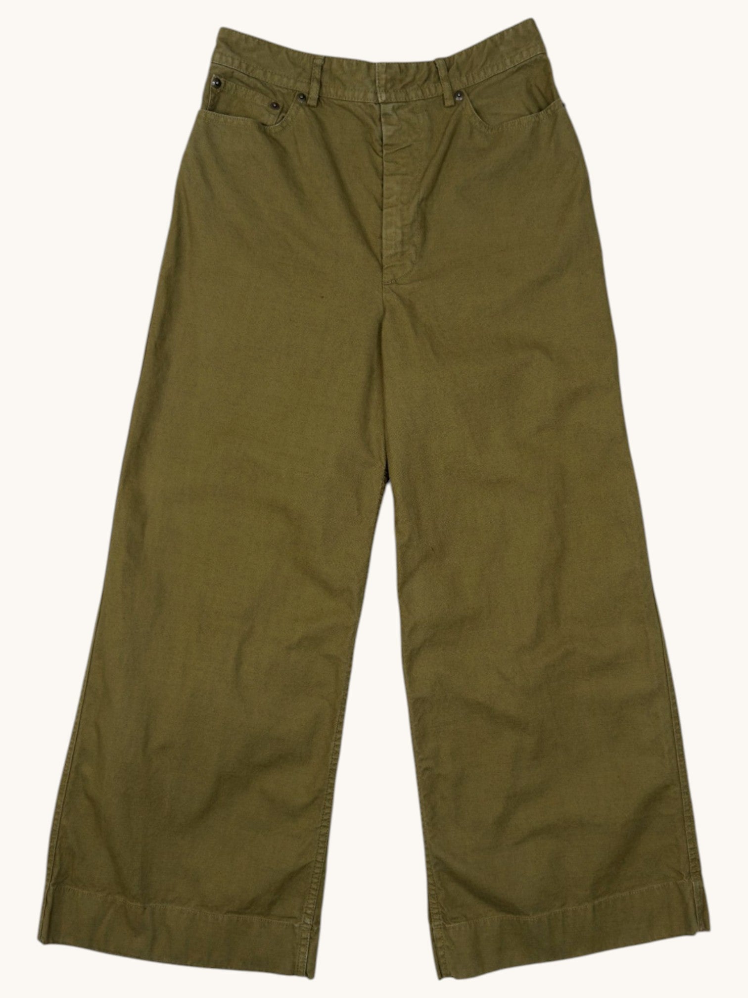 J Crew Green Cotton Pants - 4