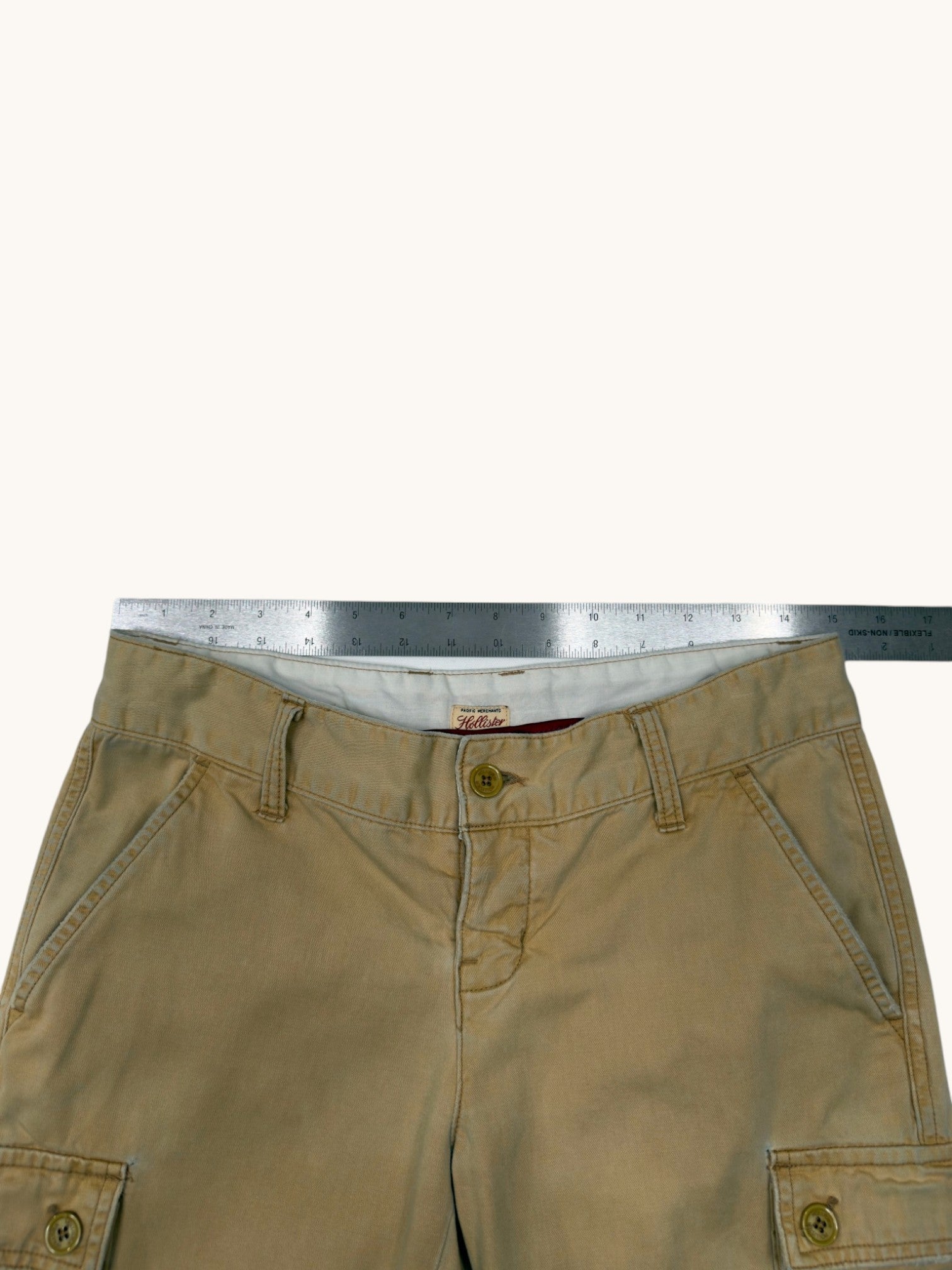 00s Hollister Beige Cargo Khaki Pants - 5