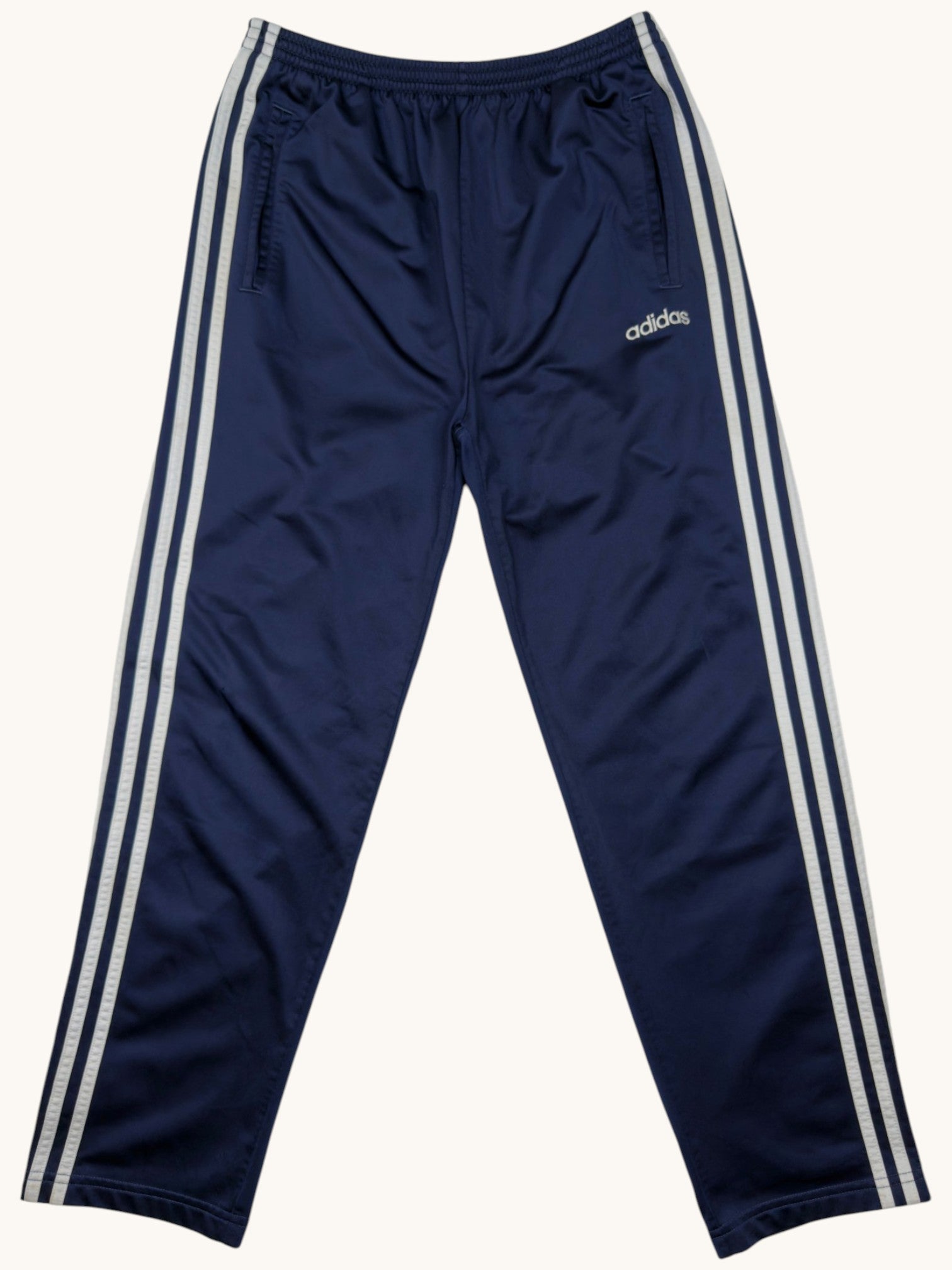90s Adidas Navy Track Pants - M