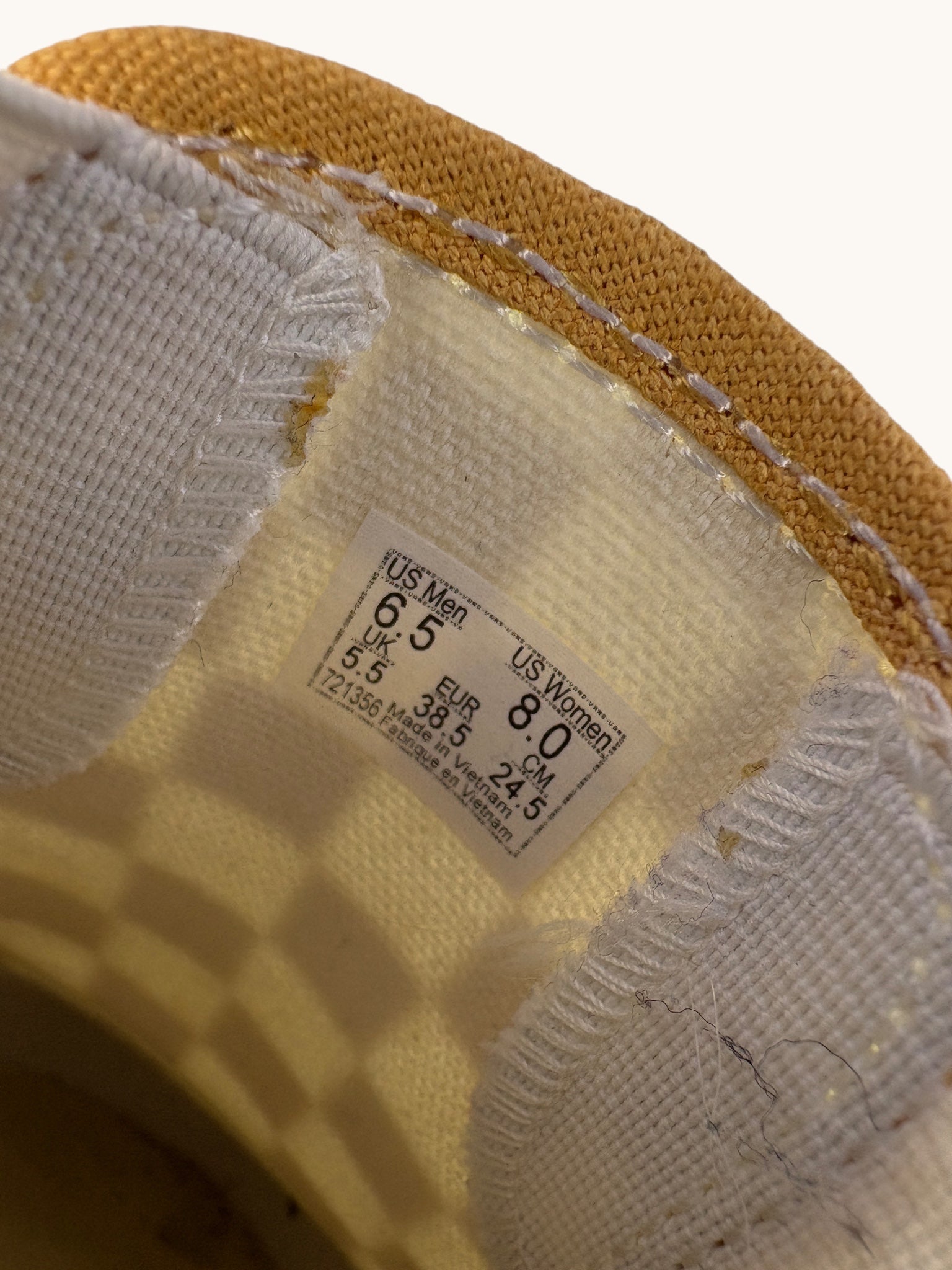 00s Vans Yellow Checkered Slip-Ons - 8 W