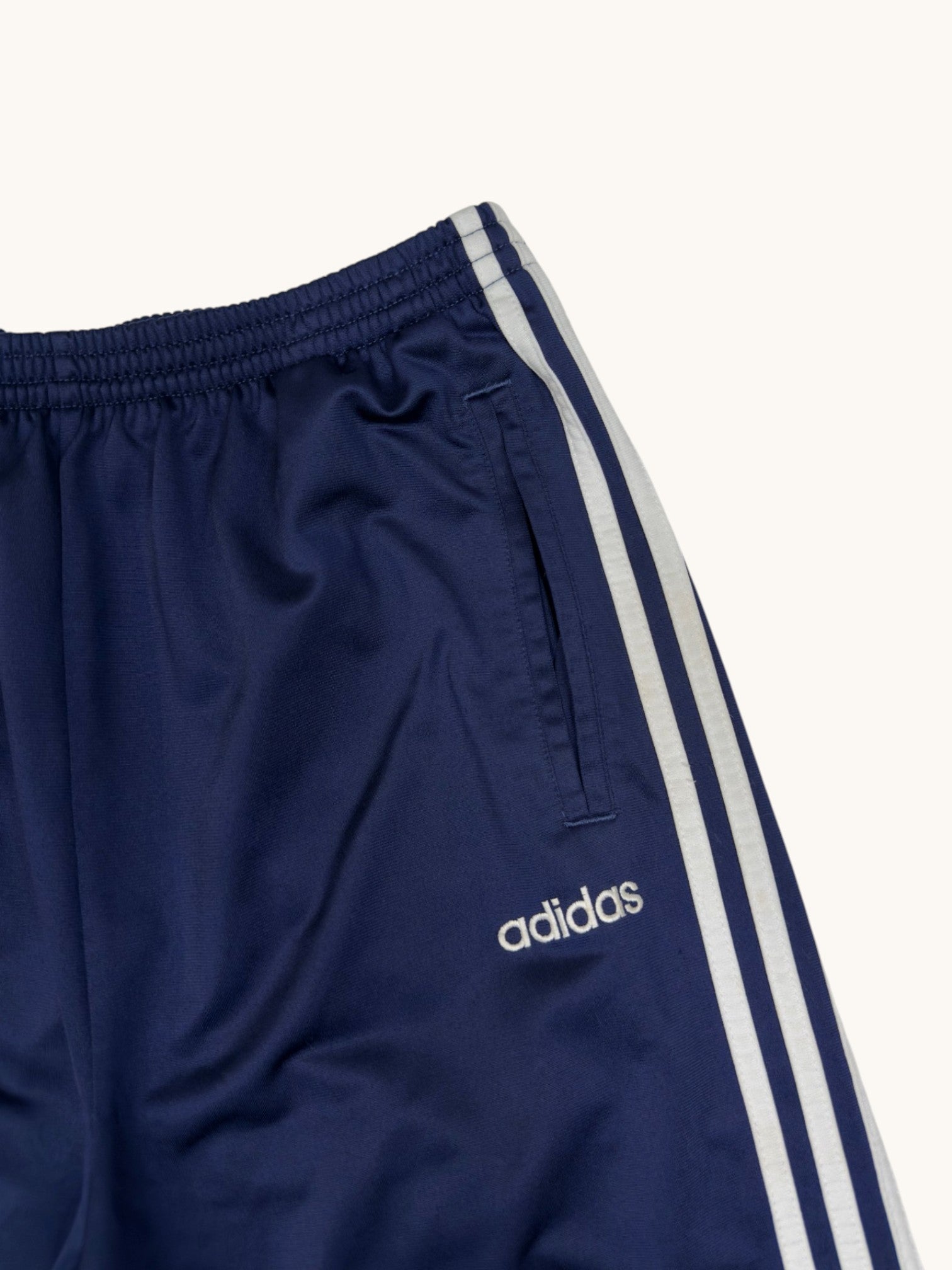 90s Adidas Navy Track Pants - M
