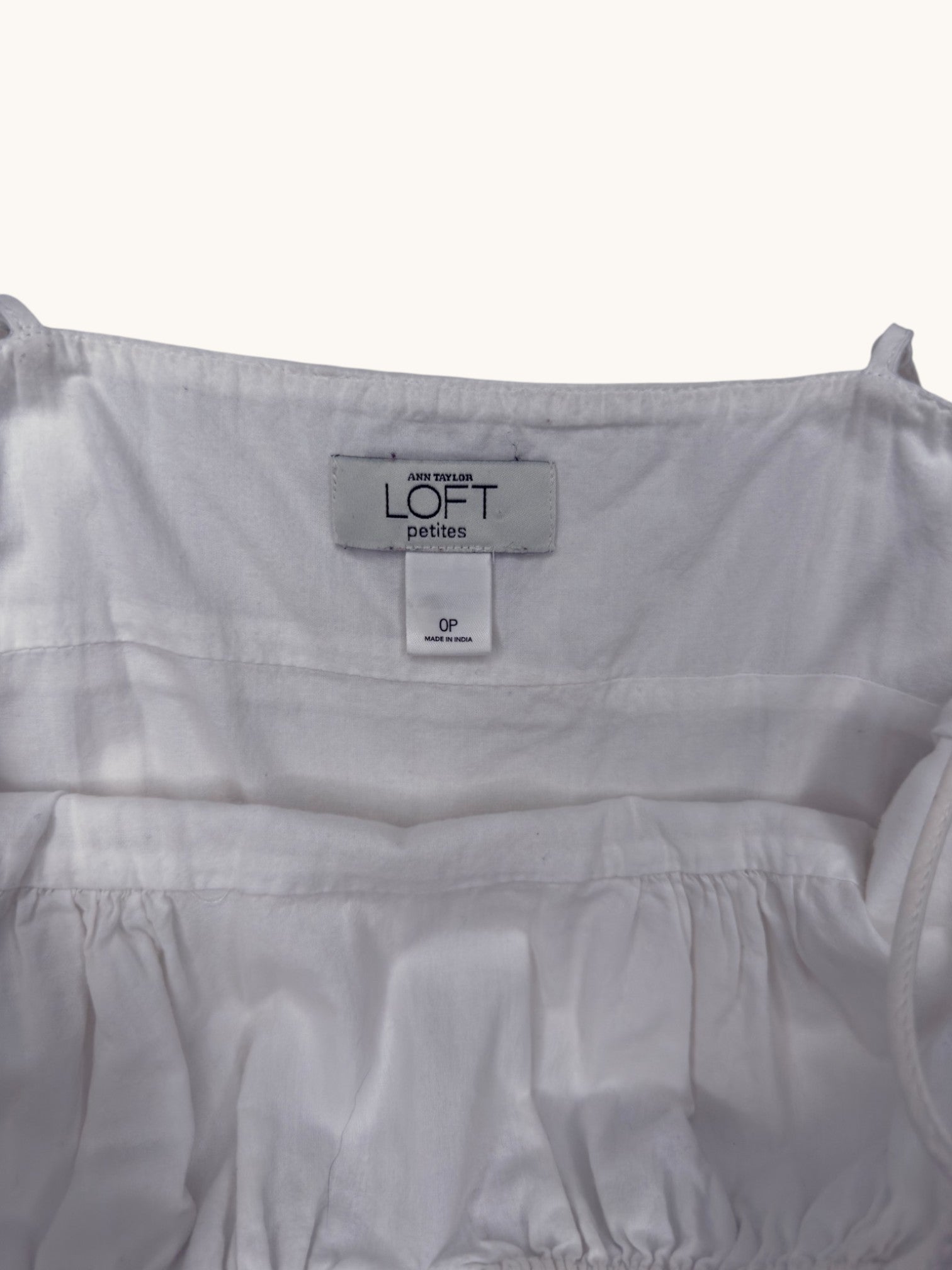 Loft White Sundress - 0P