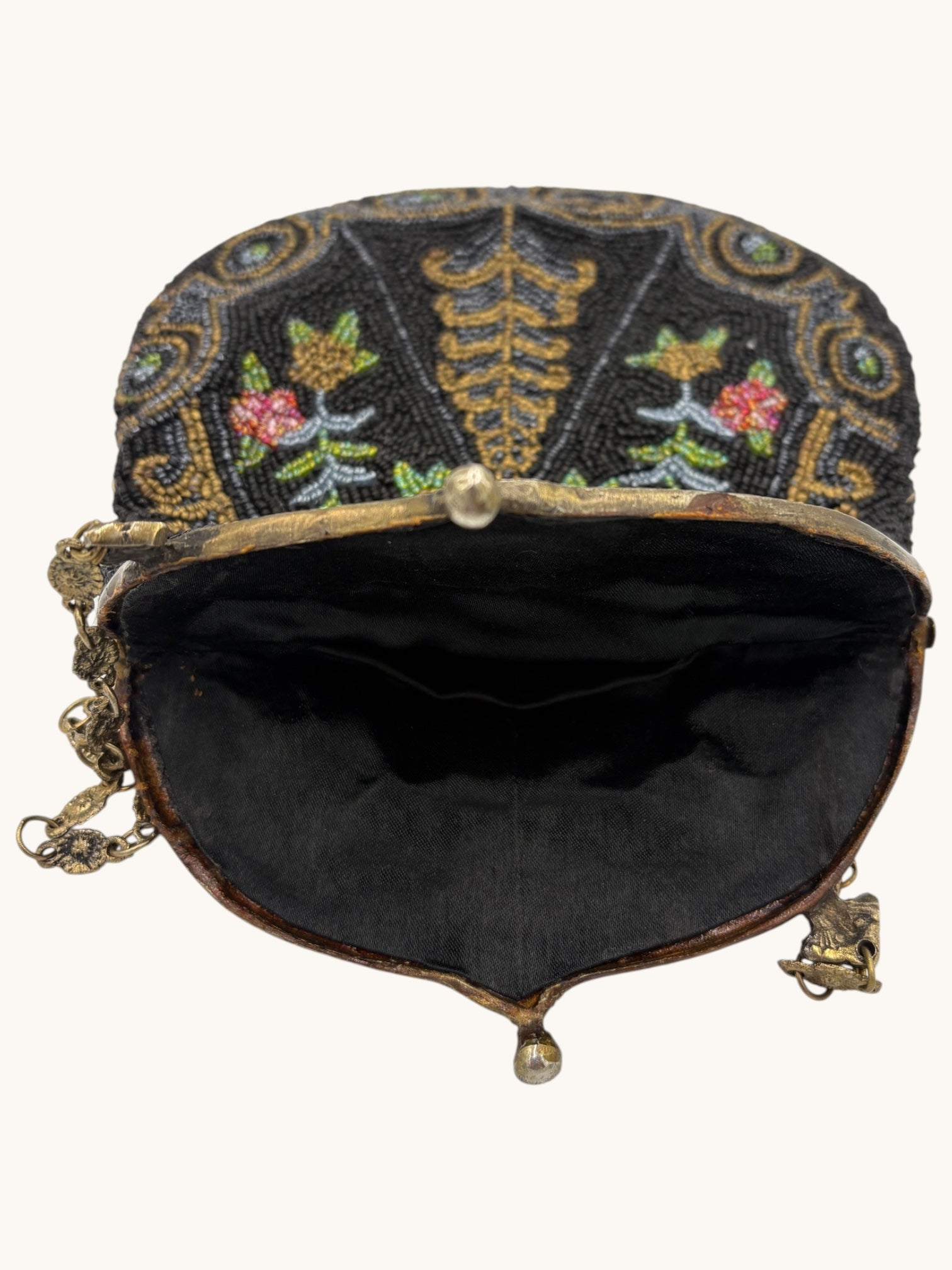 20s Whiting & Davis Black Beaded Purse